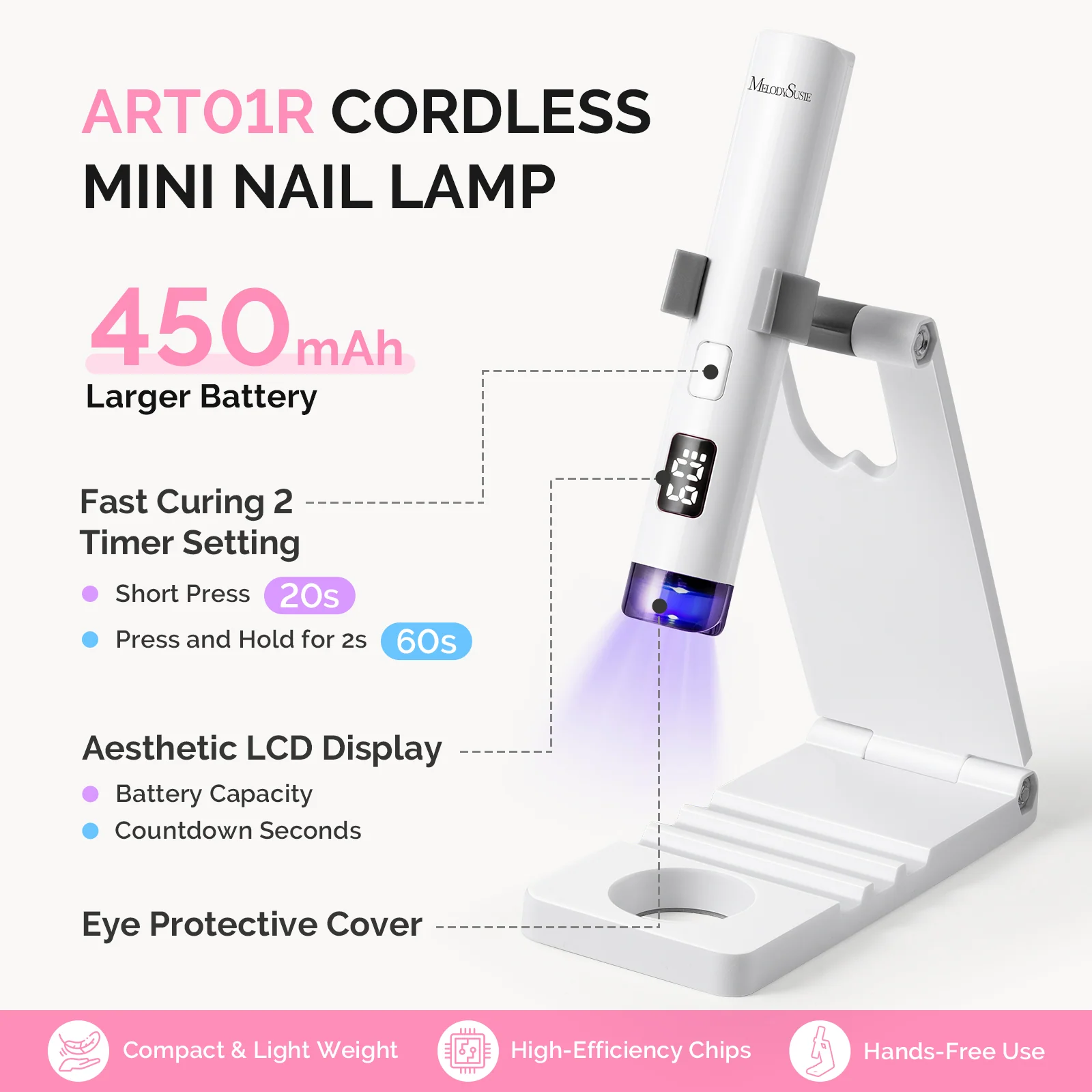 All-in-One Press-On Toenails Kit with Nail Tips and Application Tools
