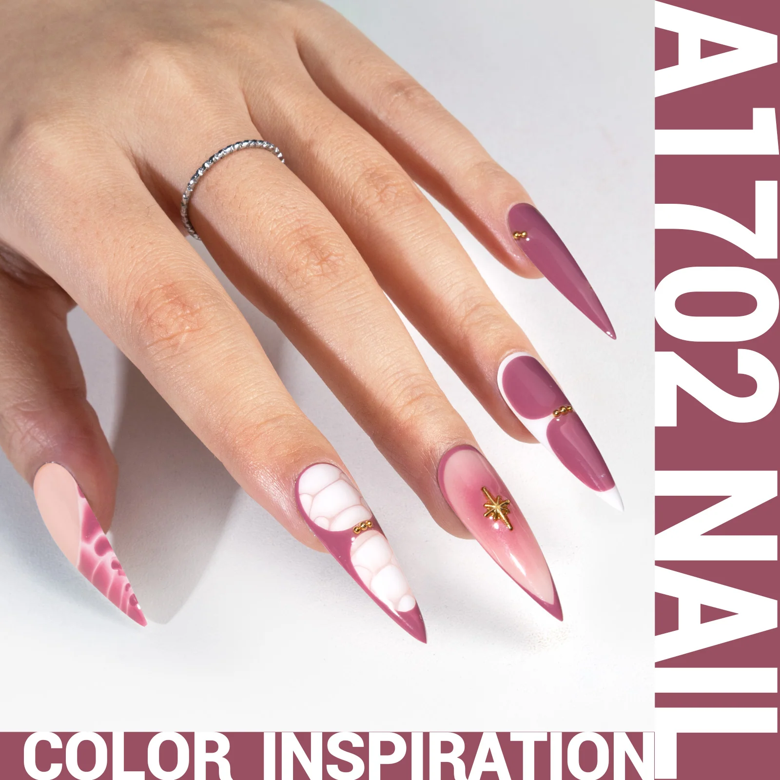 A1702 Gray Purple - TPO-Free Thick Gel Nail Polish(15ml)