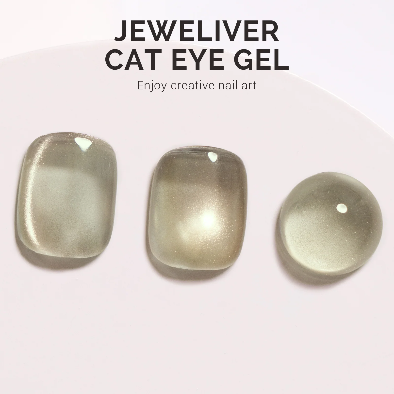 Jeweliver Cat Eye Gel Nail Polish 0.5 fl oz/15ml - Beige Nude B5403