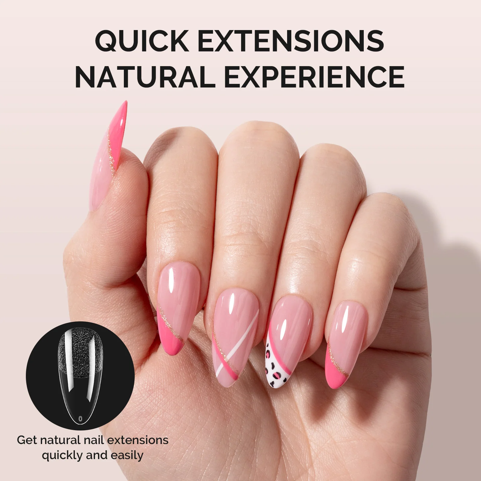 300Pcs Half Matte Clear Acrylic Full Cover Nail Tips