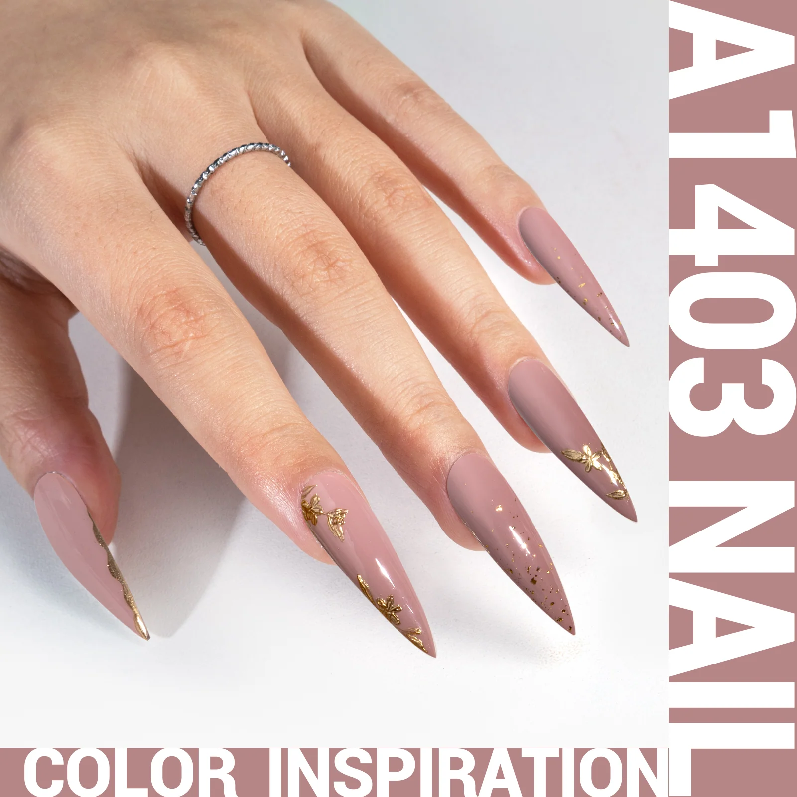 A1403 Gray Pink - TPO-Free Thick Gel Nail Polish(15ml)