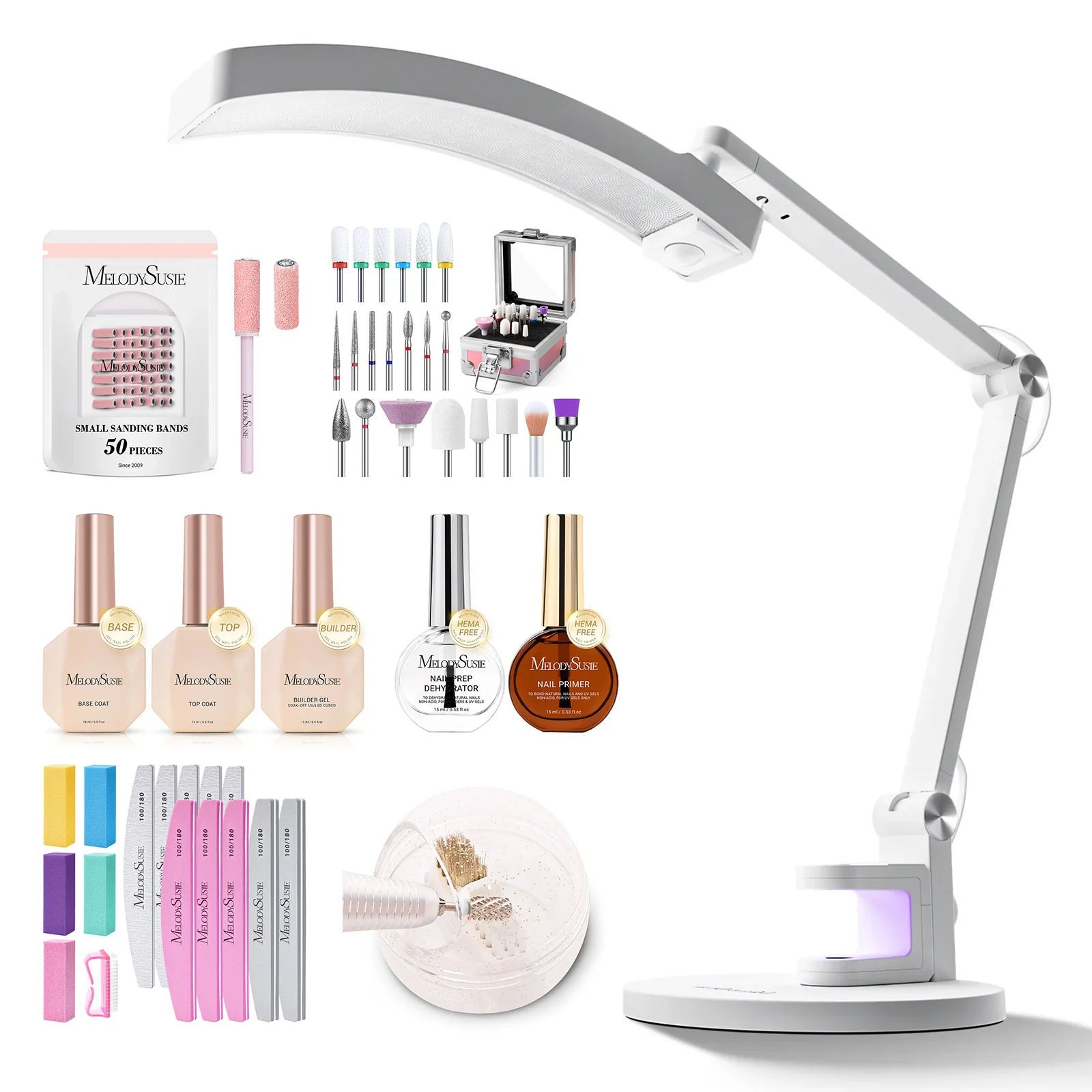 S-Pro29G Essential Set with Manicure Lamp, Drill Bits and Gel Kit