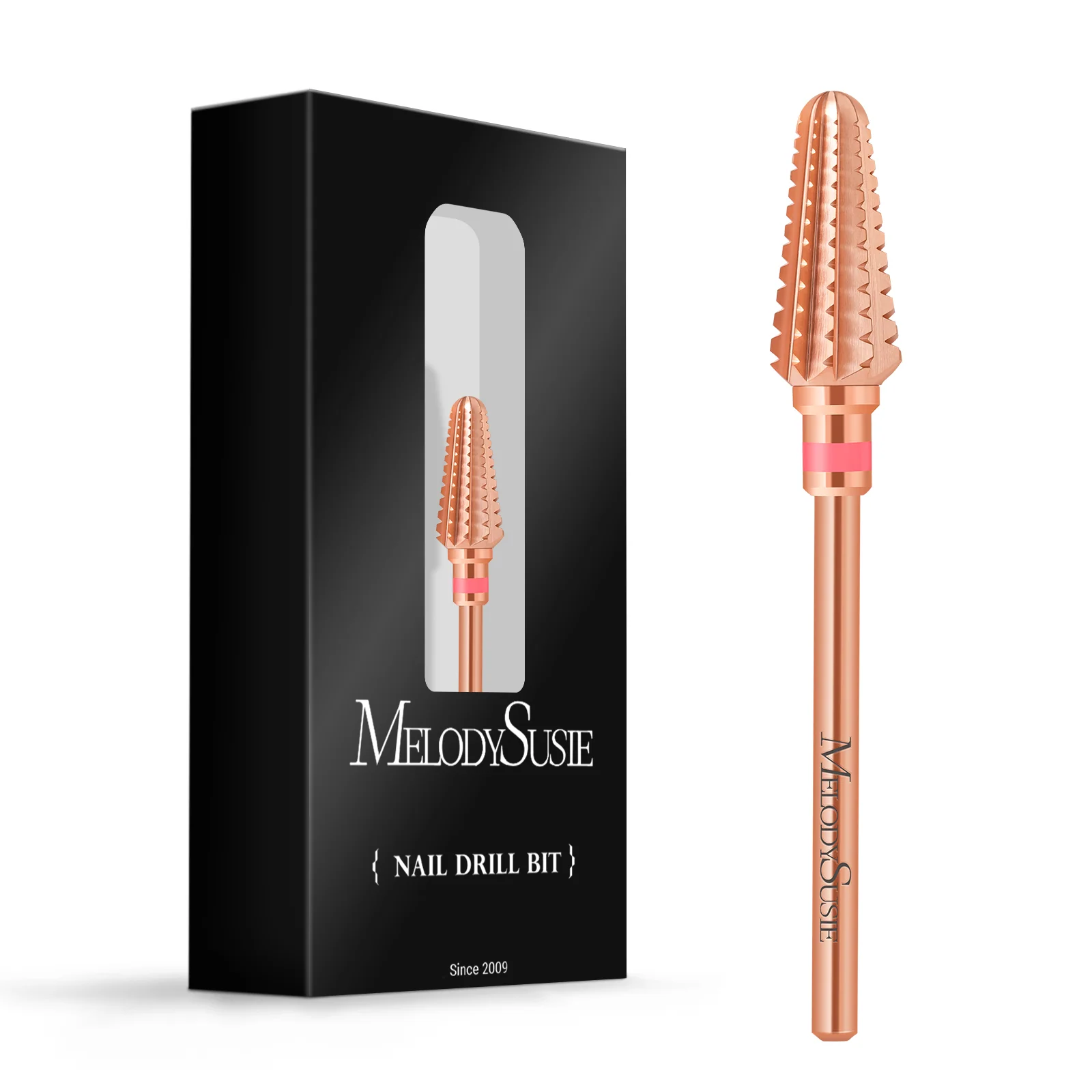 Tornado Tungsten Carbide Nail Drill Bits in Rose Gold for Acrylic Removal