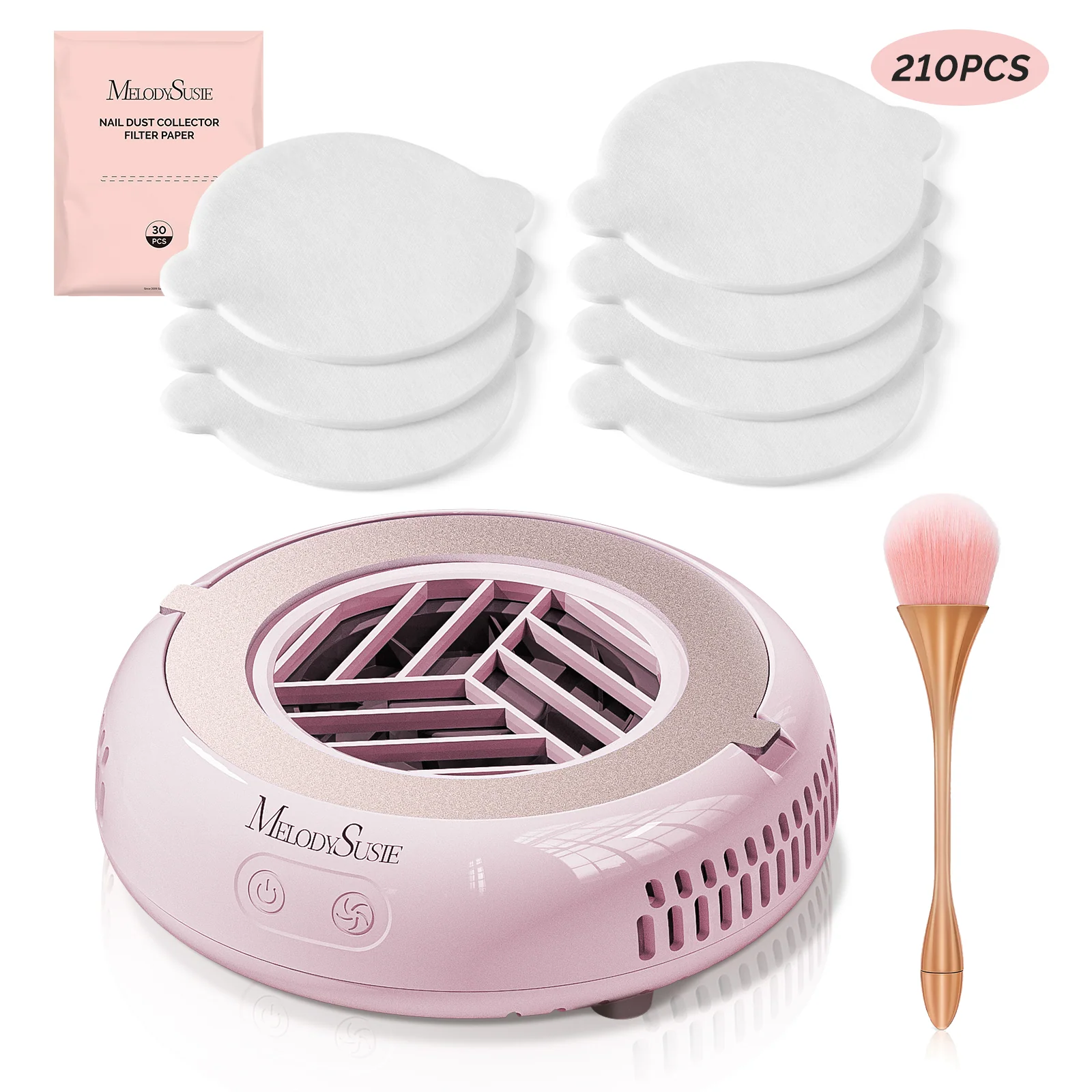HProA Nail Dust Collector Pink Kit with 3 Speeds