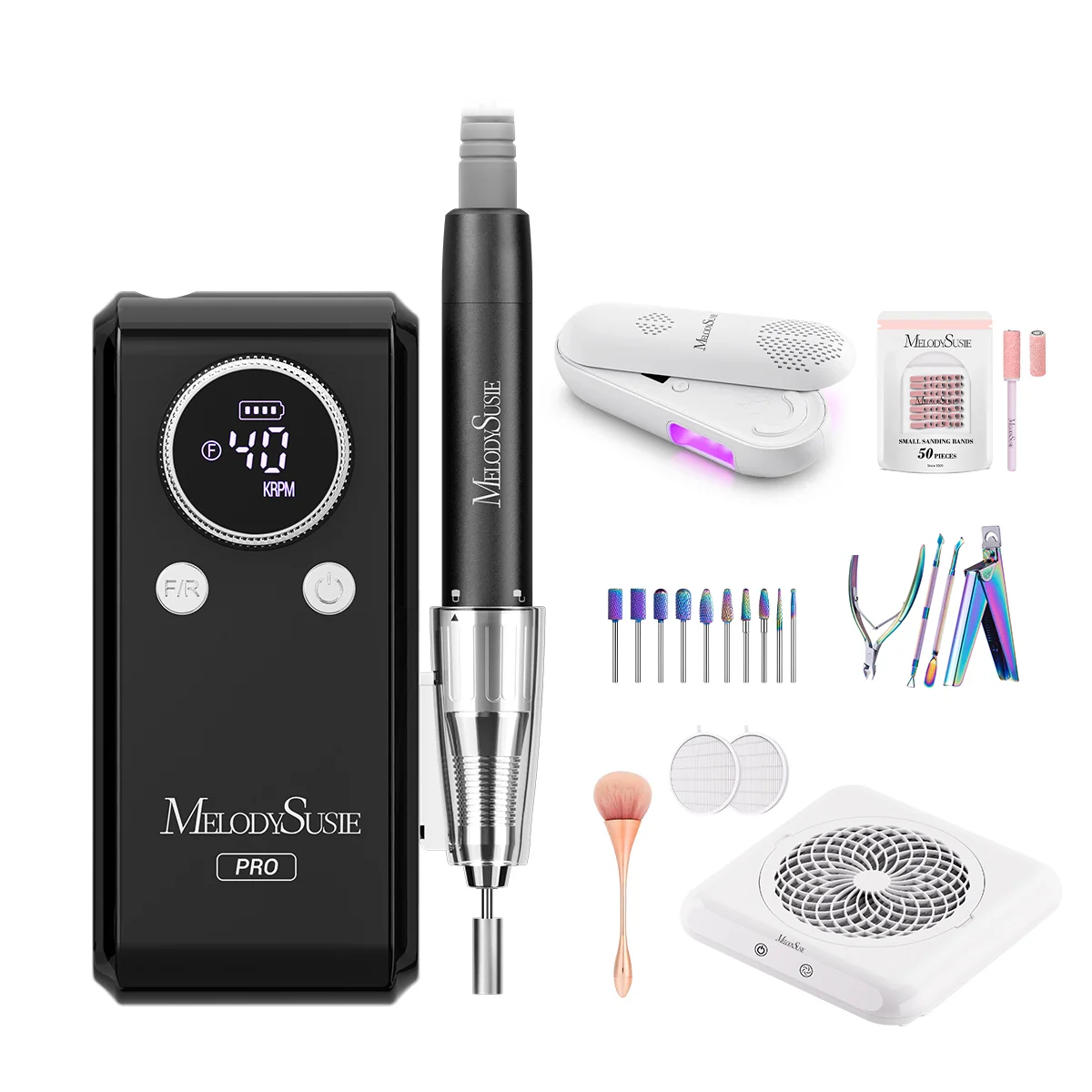 New Triplet Nail Drill Series with Stand Bundle for Manicures