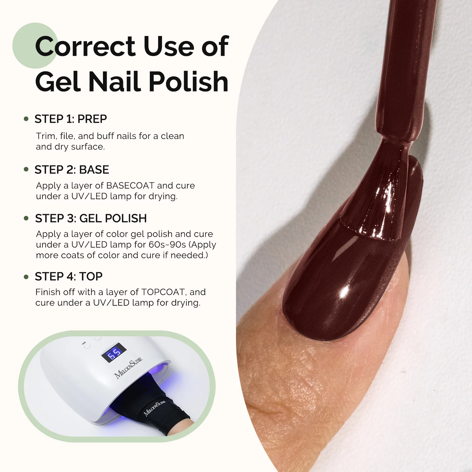 077 Brownie Brown - HEMA-Free Gel Nail Polish 0.5 fl oz/15ml