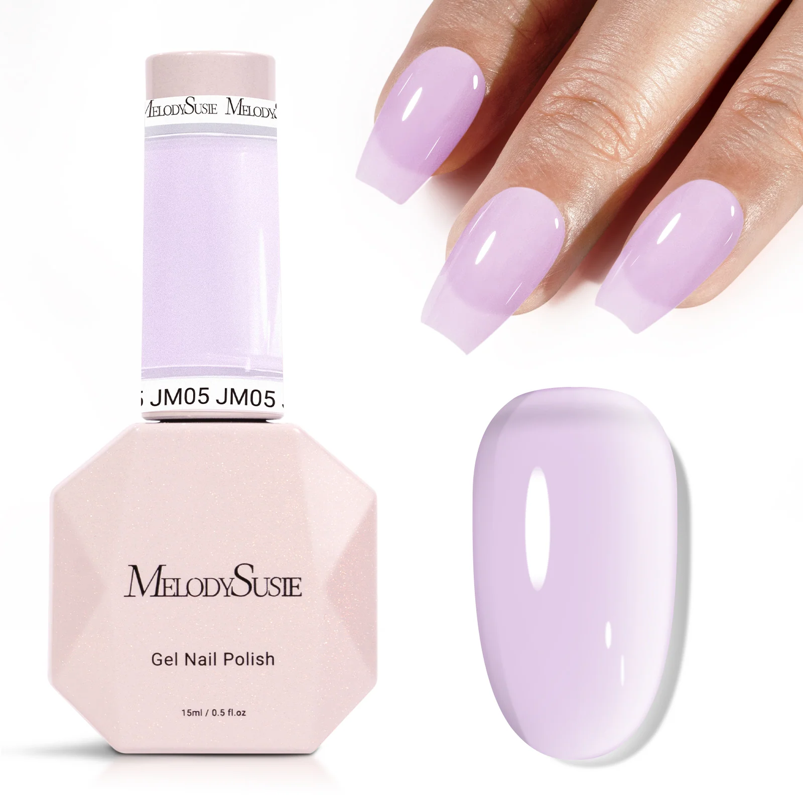 Jeweliver Jelly TPO-Free Gel Polish 15ml - Purple Chalcedony - JM05