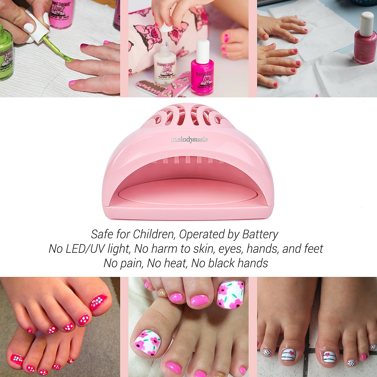 P-Art-Fan Mini Fan Nail Lamp for Quick Drying Regular Polish