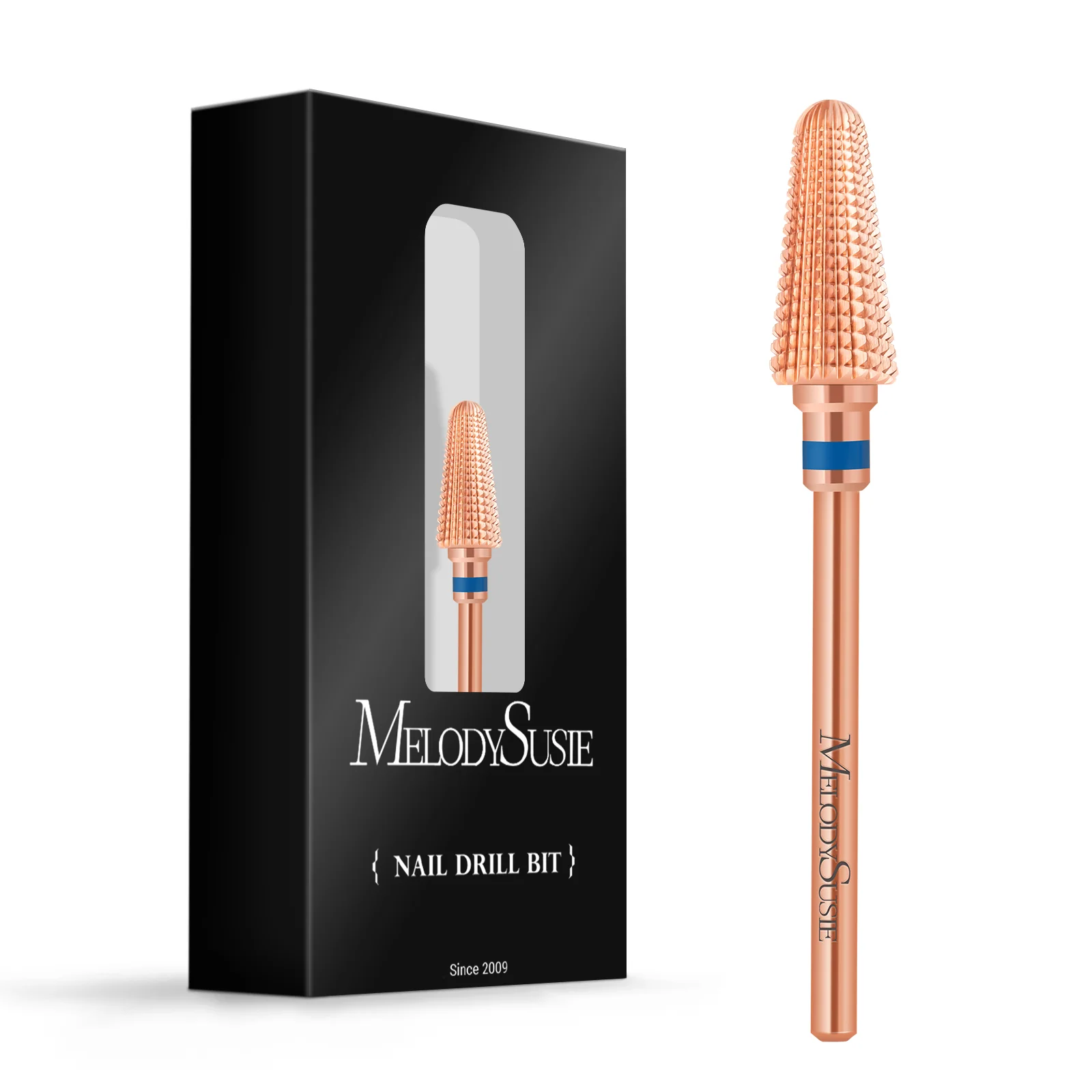 Tornado Tungsten Carbide Nail Drill Bits in Rose Gold for Acrylic Removal