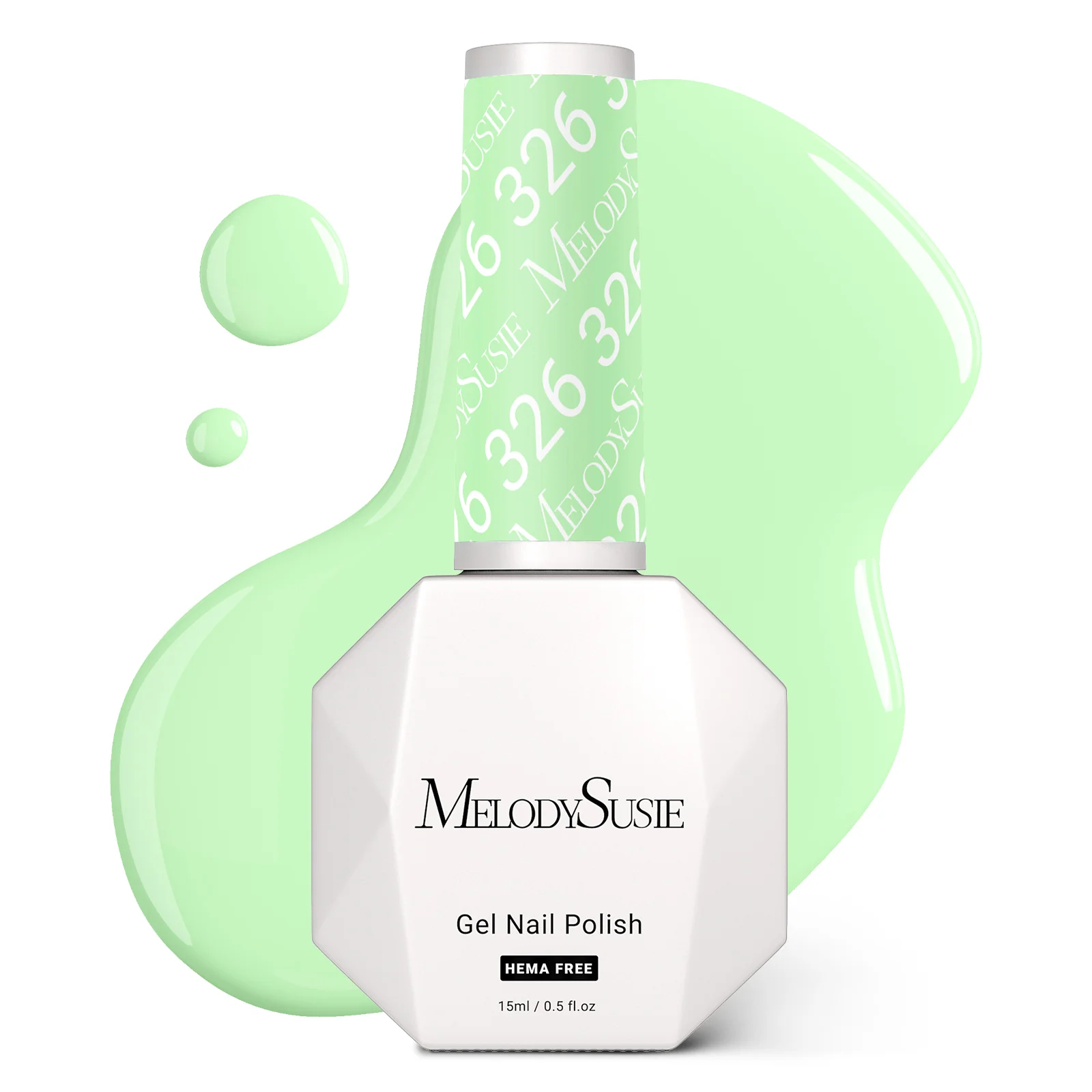 326 Light Green HEMA-Free Gel Nail Polish 0.5 fl oz/15ml