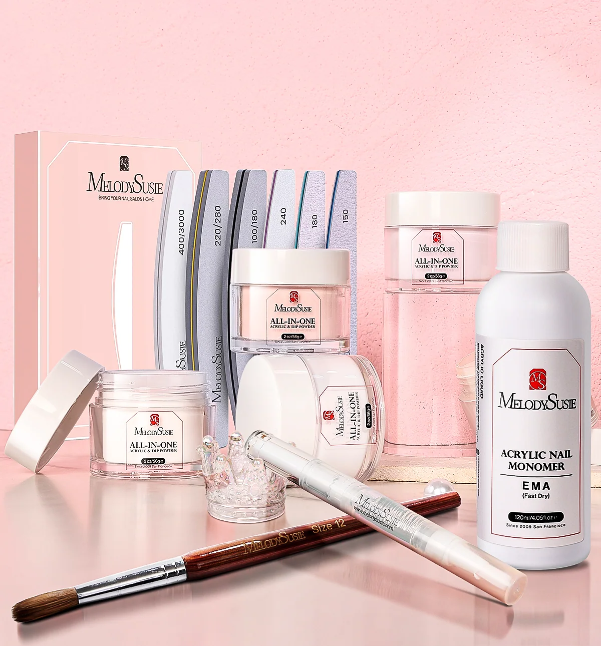 BYOB Acrylic System Build Your Own Powder, Monomer and Tools