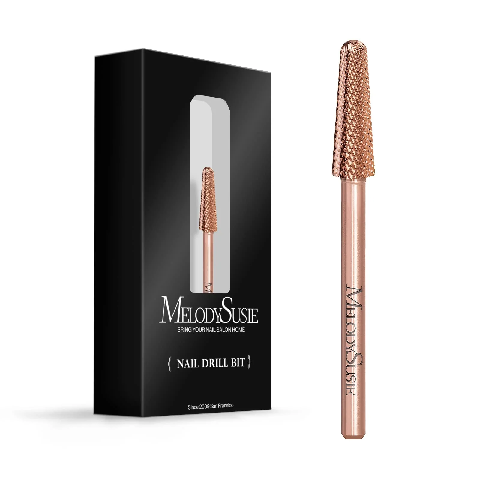 Cone Shape Cuticle Tungsten Carbide Nail Drill Bit for Right-Hand Use