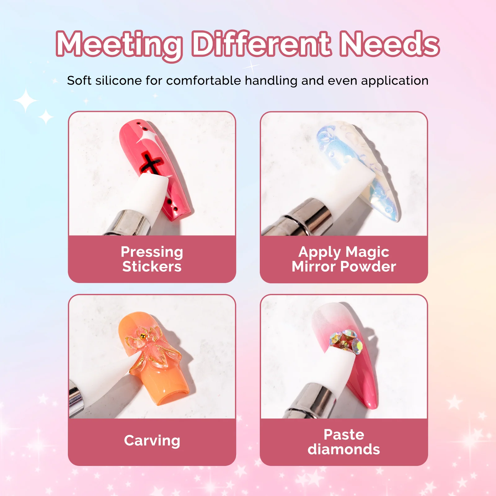 Nail Art Sculpture Pen Acrylic Dual Tipped Brushes