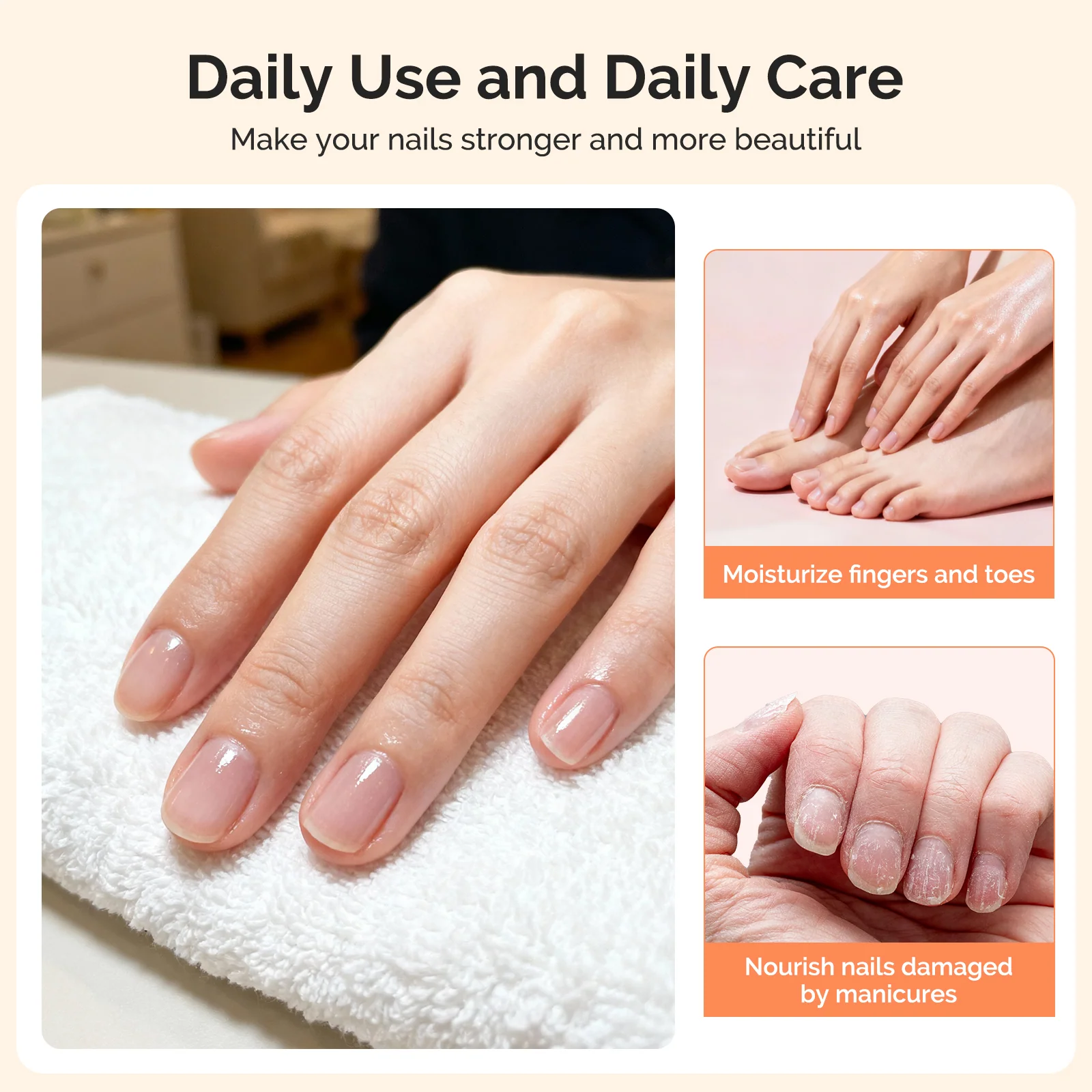 100Pcs Mini Cuticle Oil Wipes, Individually Packaged Nail Care Pads