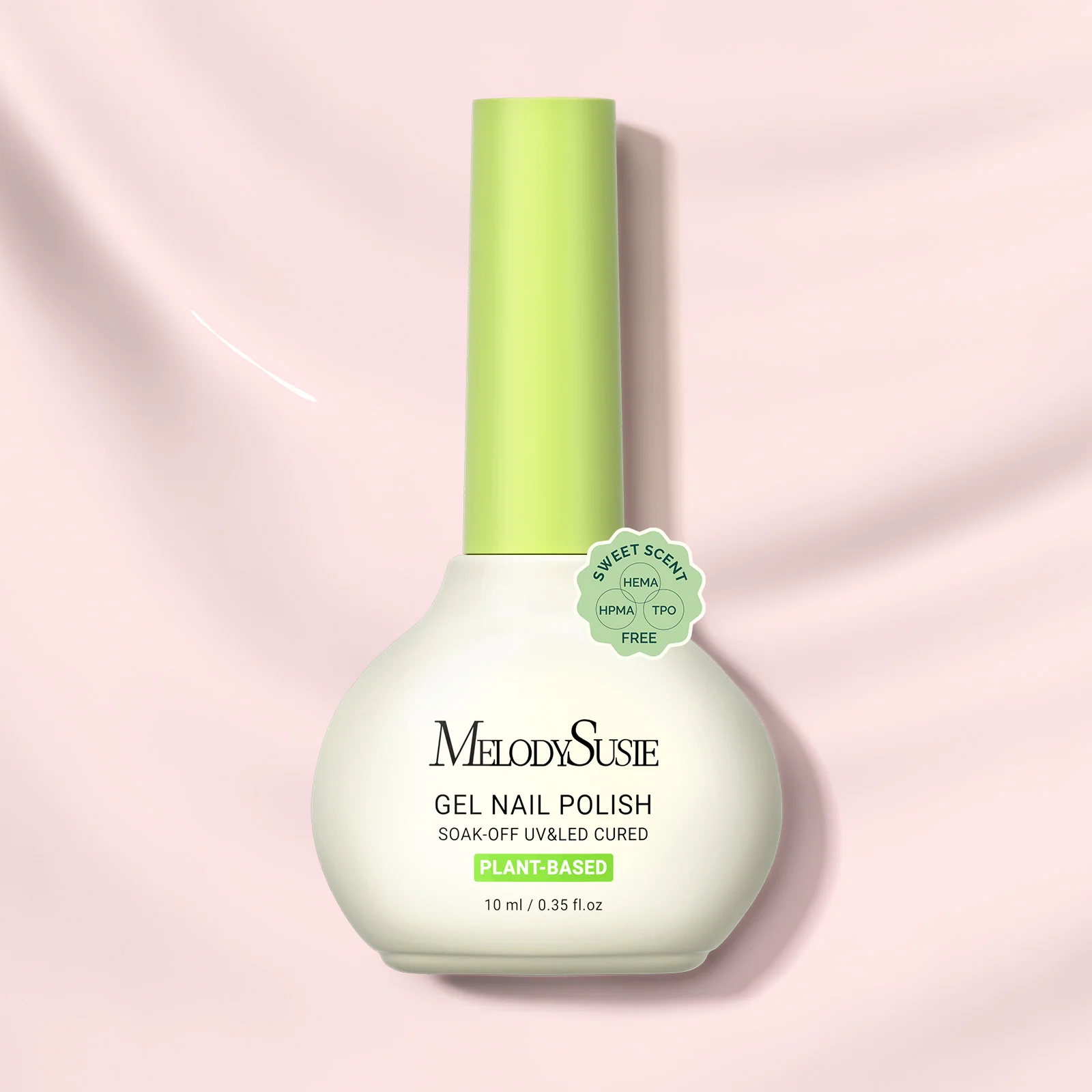 甜美香氛植物基甲油胶，不含HEMA和TPO 10ml/0.34 fl oz
