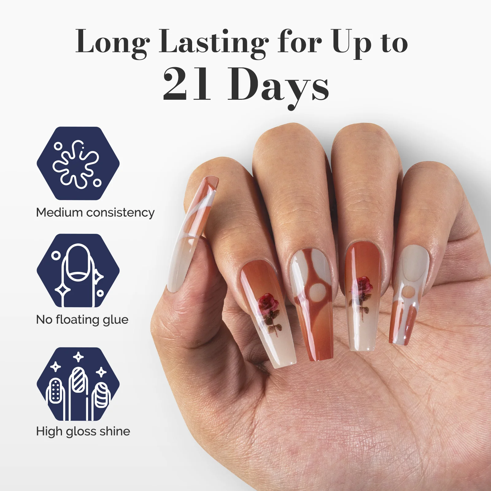 LED/UV Nail Lamps & Nail Drill Bits | MelodySusie HEMA-Free & HPMA-Free & TPO-Free 甲油胶 2支 Neutral Brown&Raspberry Red-P26+P28