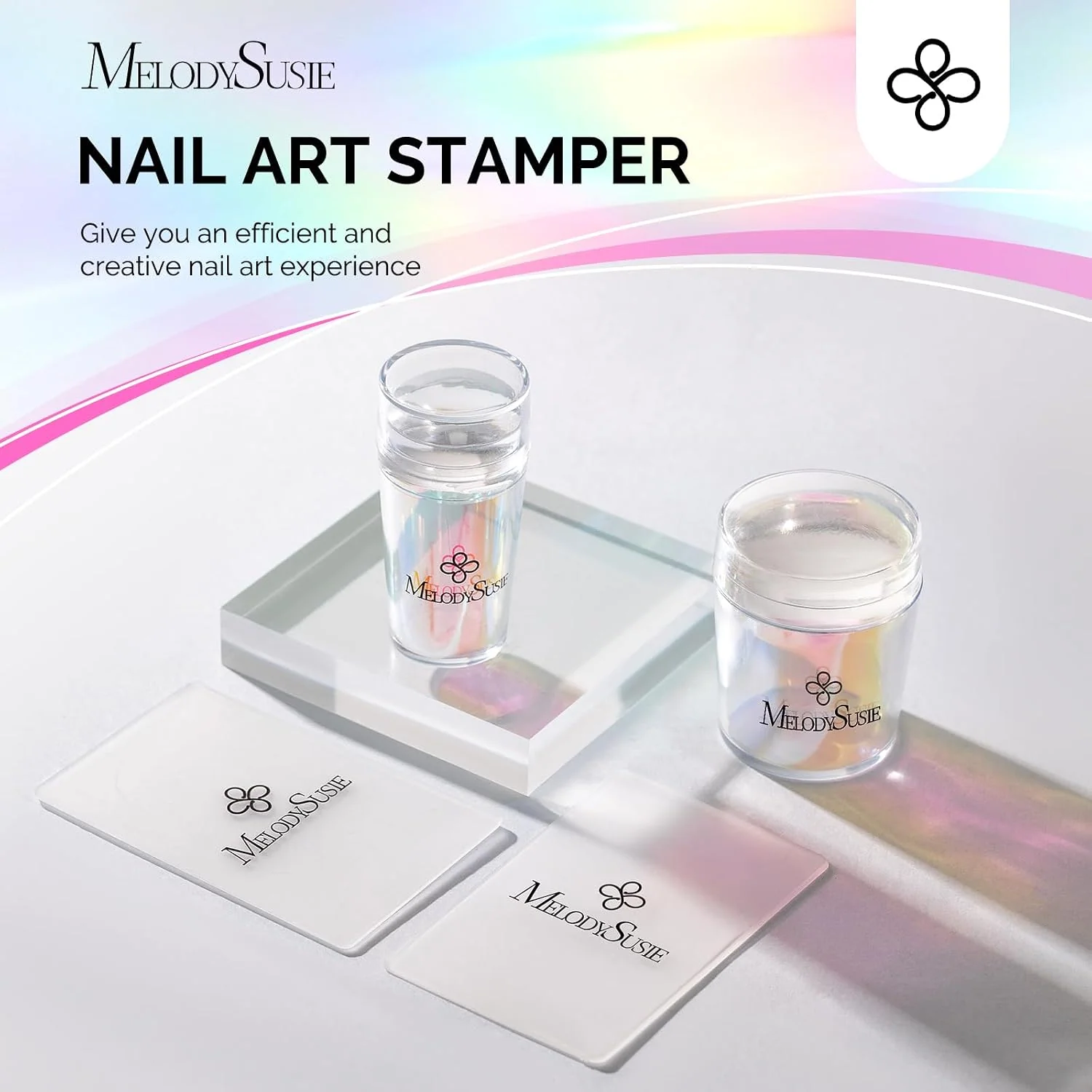 French Nail Stamper Kit 4PCS Aurora with Two Stamp Sizes