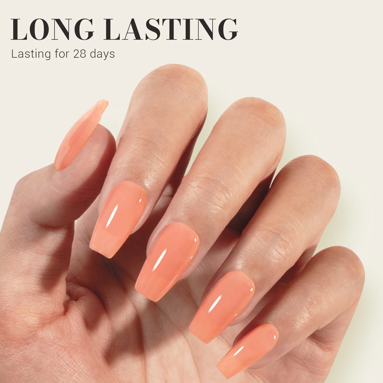 Jeweliver Jelly TPO-Free Gel Nail Polish 0.5 fl oz/15ml - Nude Orange JC28