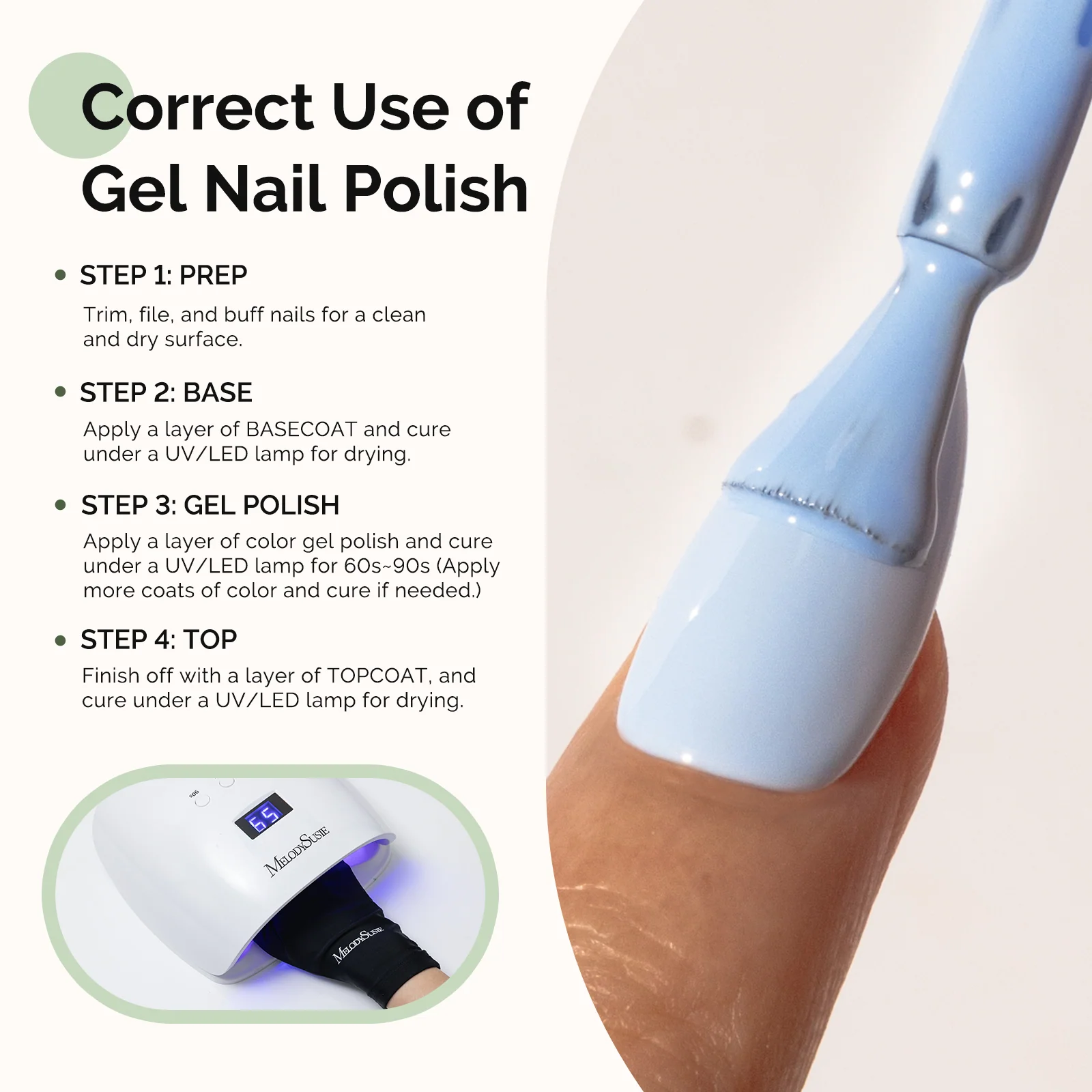 253 Macaron Blue HEMA-Free Gel Nail Polish, 0.5 fl oz/15ml