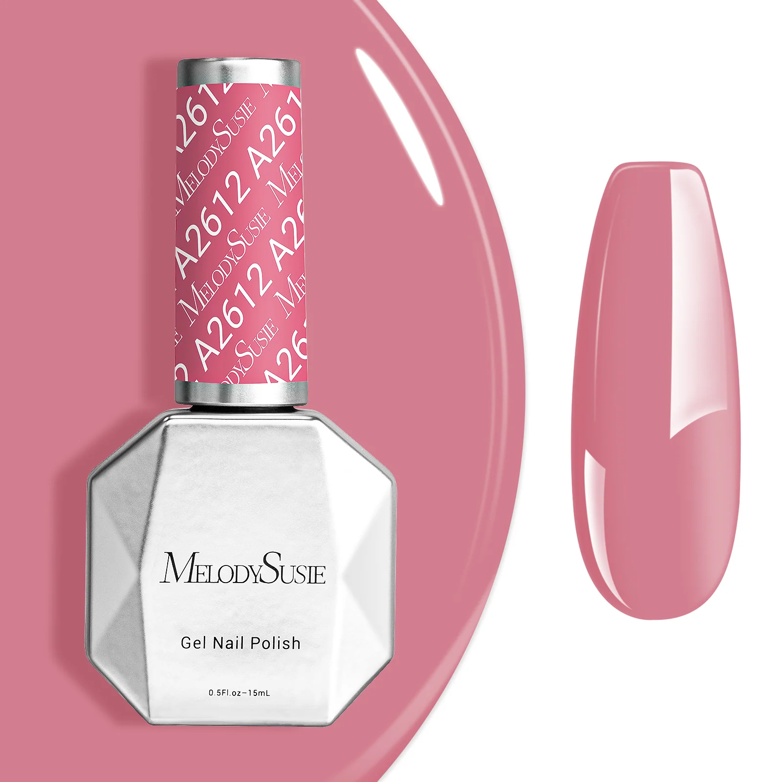 A2612 Jelly Pink - TPO-Free Faster UV Curing Gel Nail Polish(15ml)