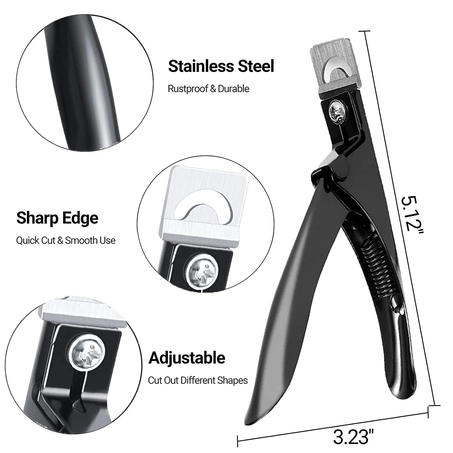 Stainless Steel Edge Cutter for Acrylic Nails