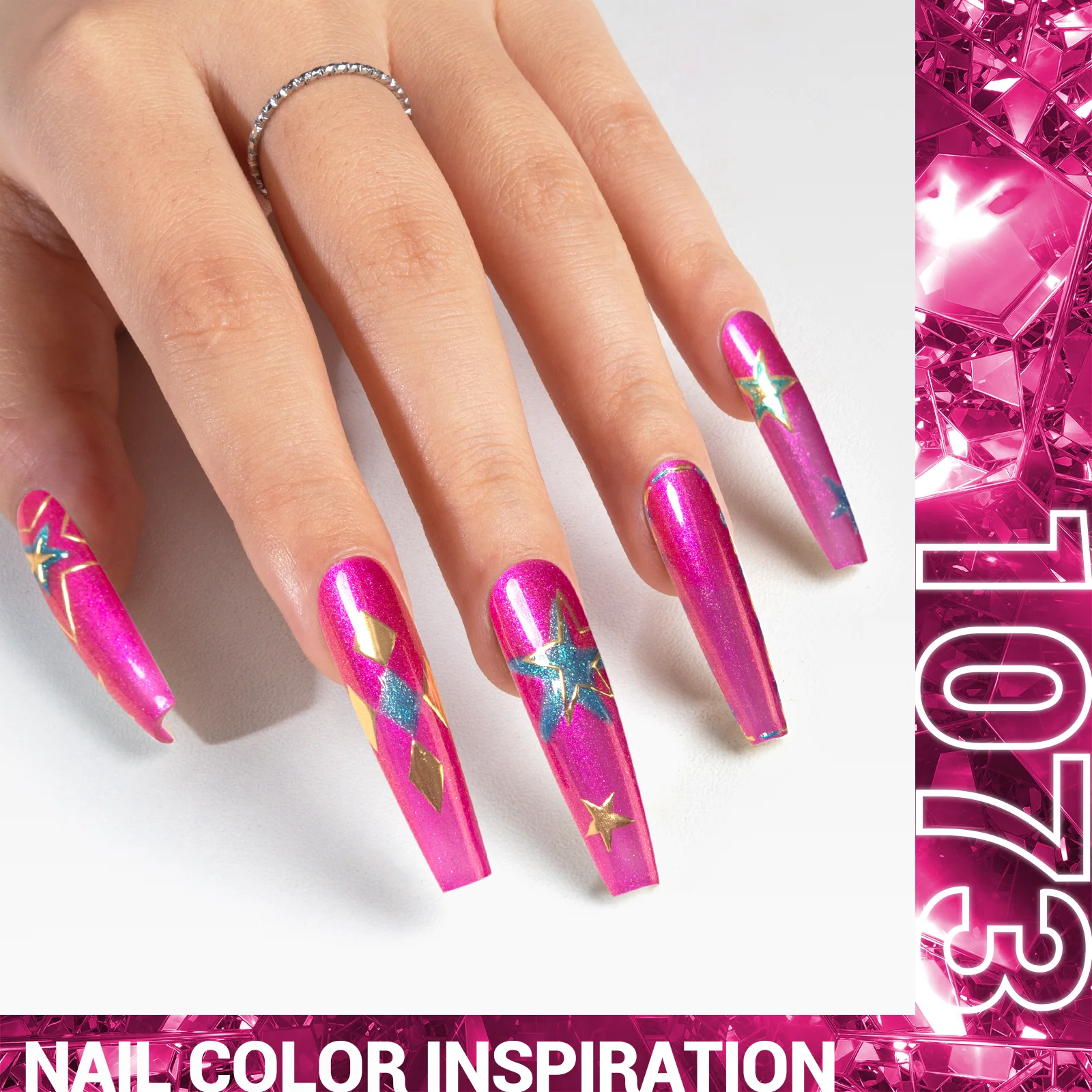 1073 Pink Neon Bliss - 无TPO浓稠凝胶指甲油（15ml）