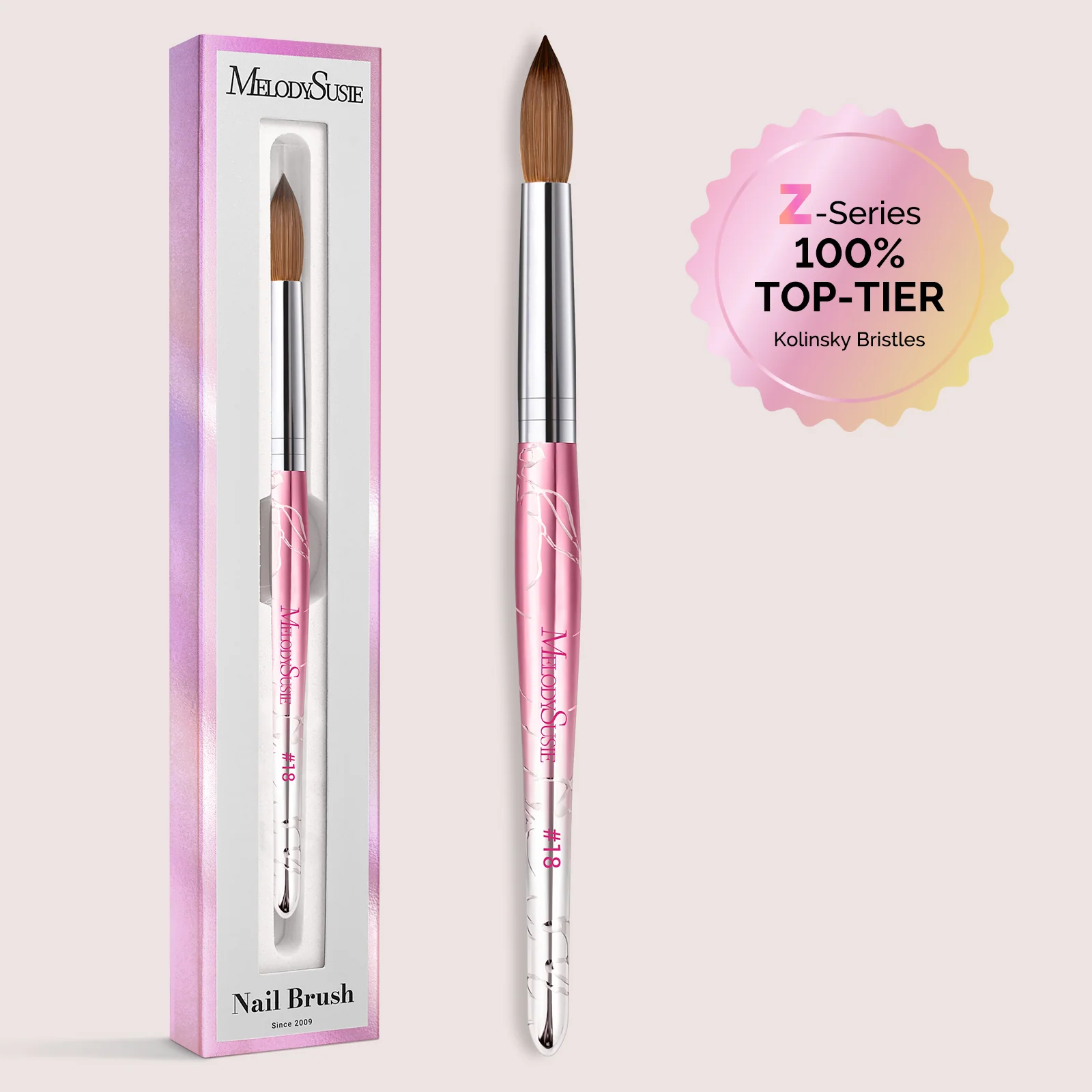 Z-Series 100% Top-Tier Kolinsky Acrylic Nail Brush