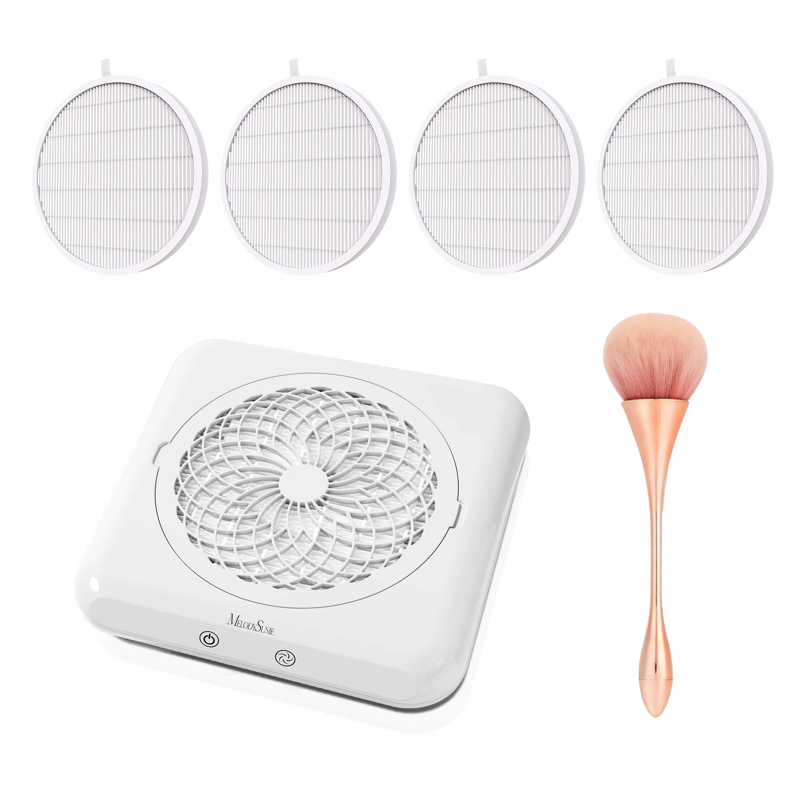 SProF Nail Dust Collector Kit with Adjustable Suction and Washable Filter