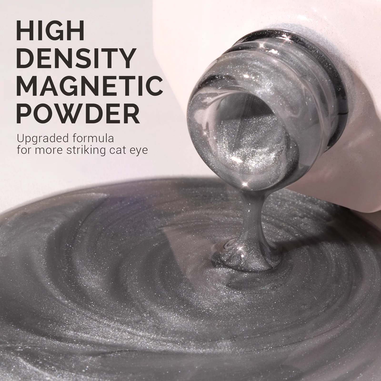 Jeweliver Cat Eye HEMA-Free & TPO-Free Gel Nail Polish 0.5 fl oz/15ml - Bright Silver G1081