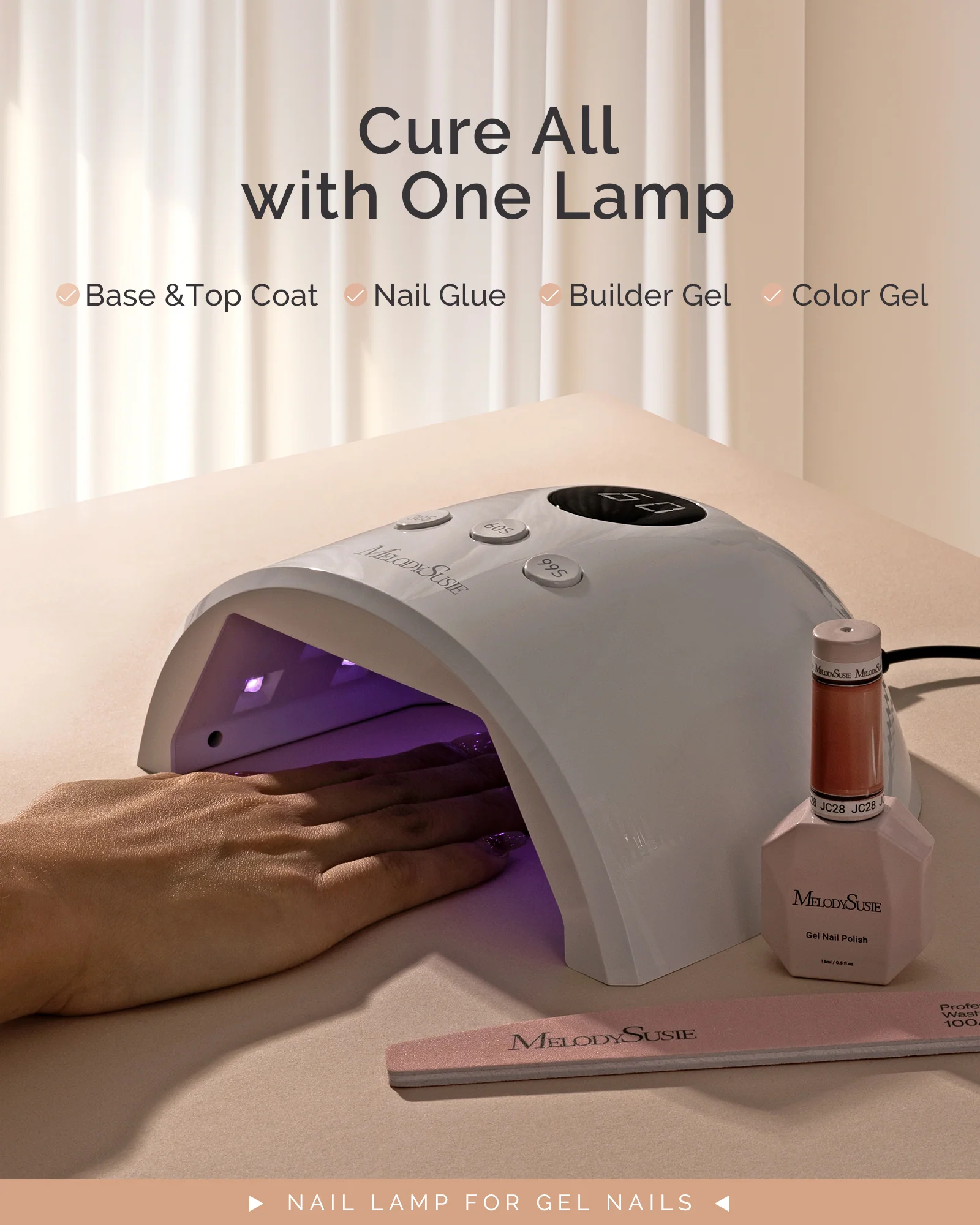 P-PLUS30F Plus30F 带自动感应与3档定时的UV LED美甲灯