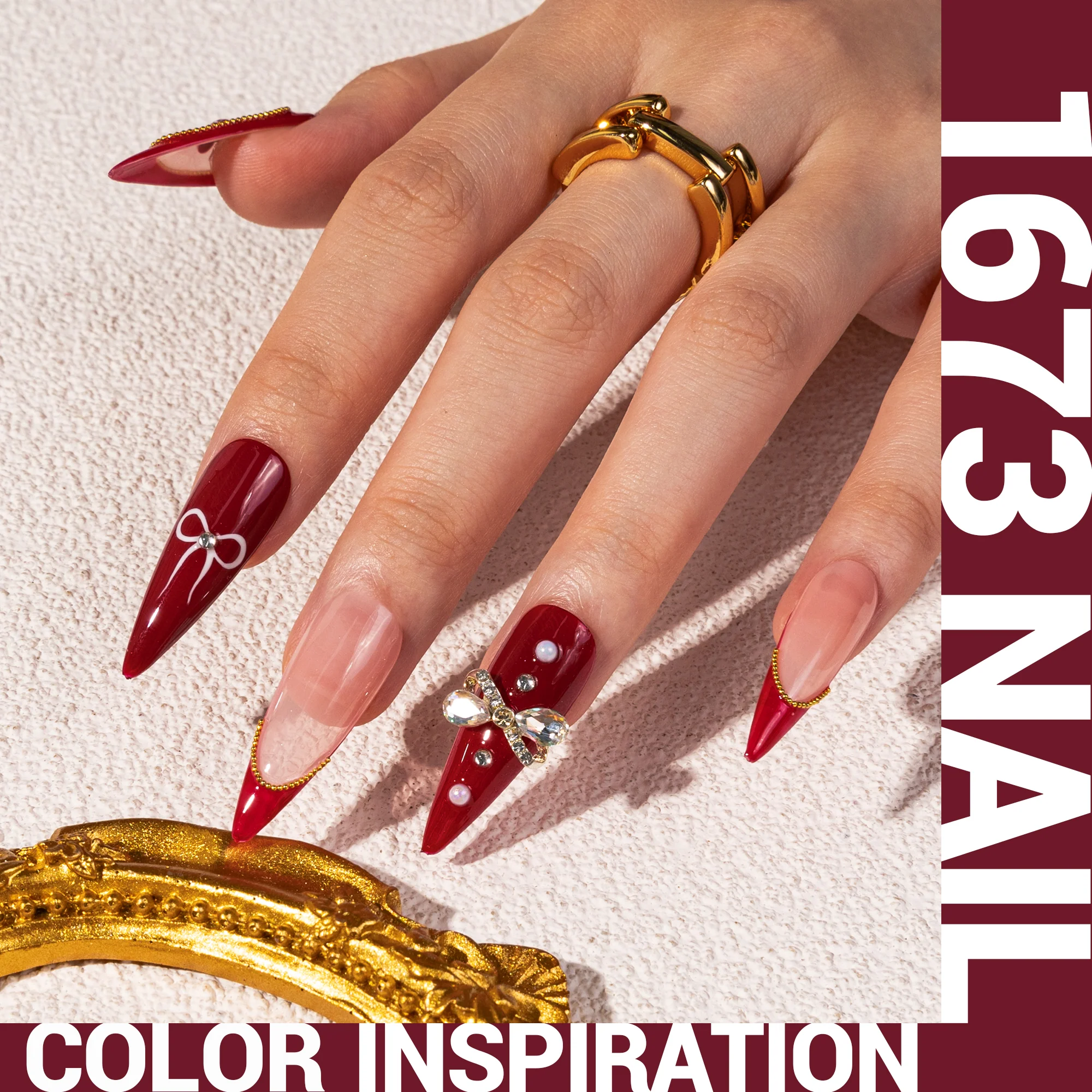 1673 Retro Sport Red - TPO-Free Thick Gel Nail Polish(15ml)