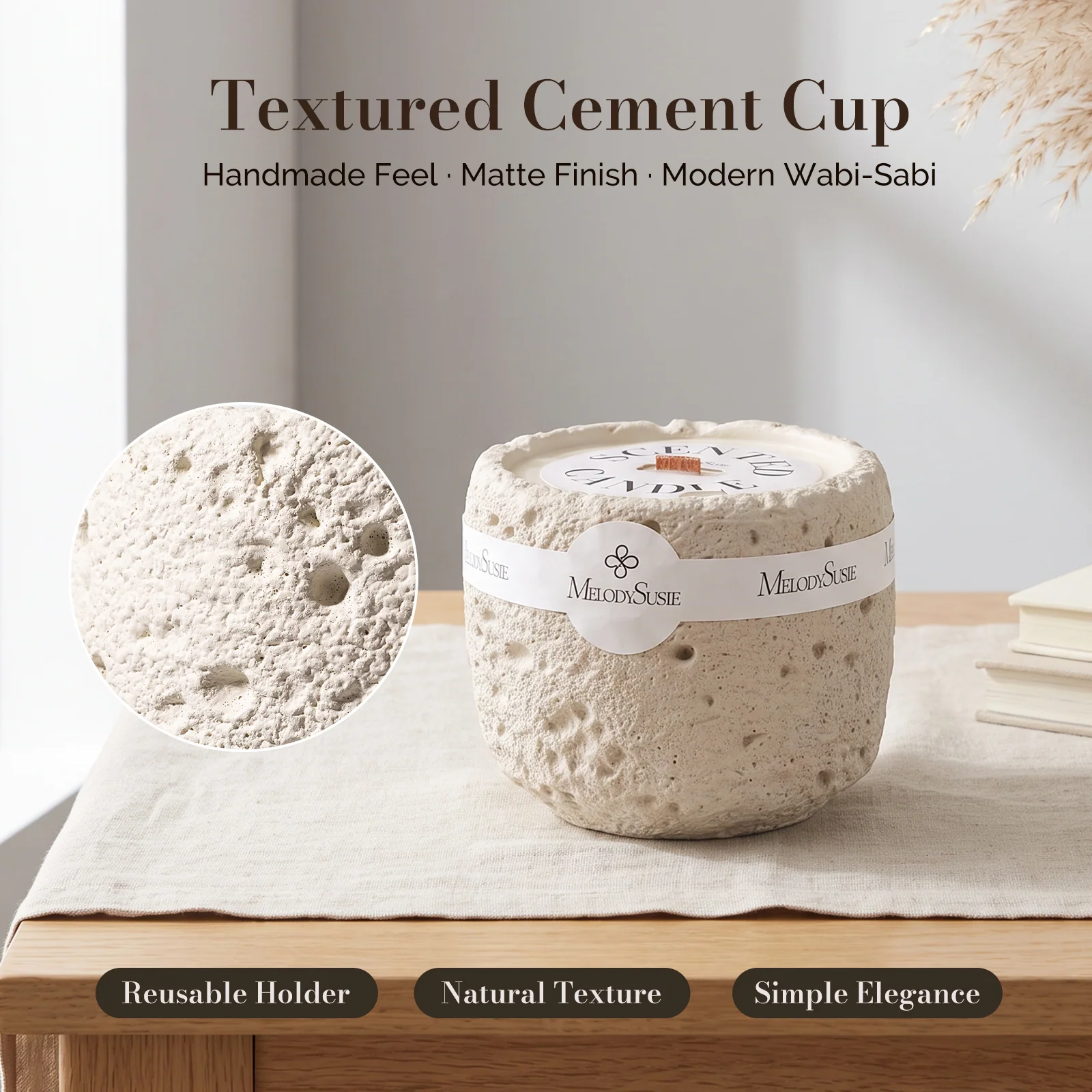 New Scented Candle Gift Set with Crystal Ornament