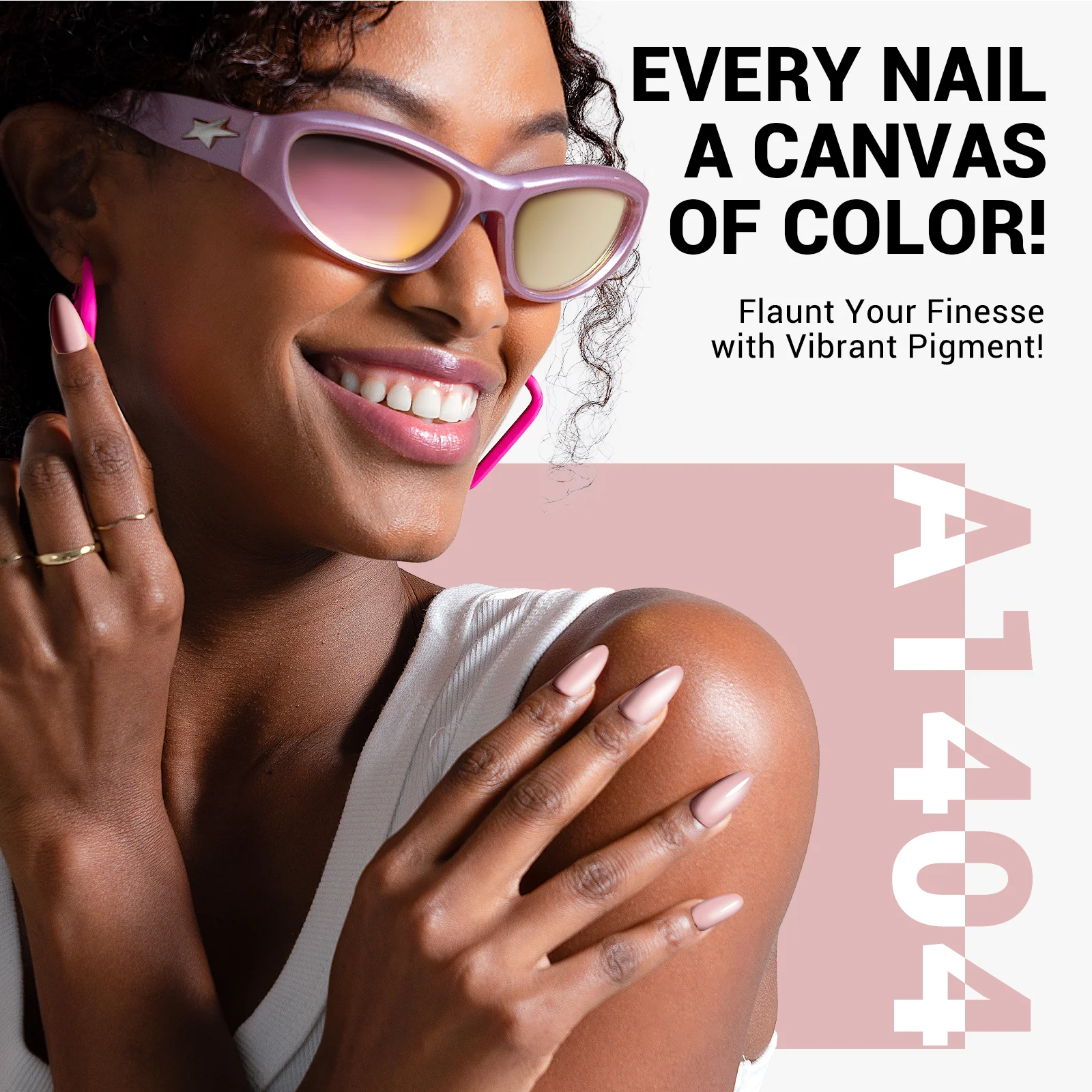 A1404 Nude Pink - TPO-Free Thick Gel Nail Polish(15ml)