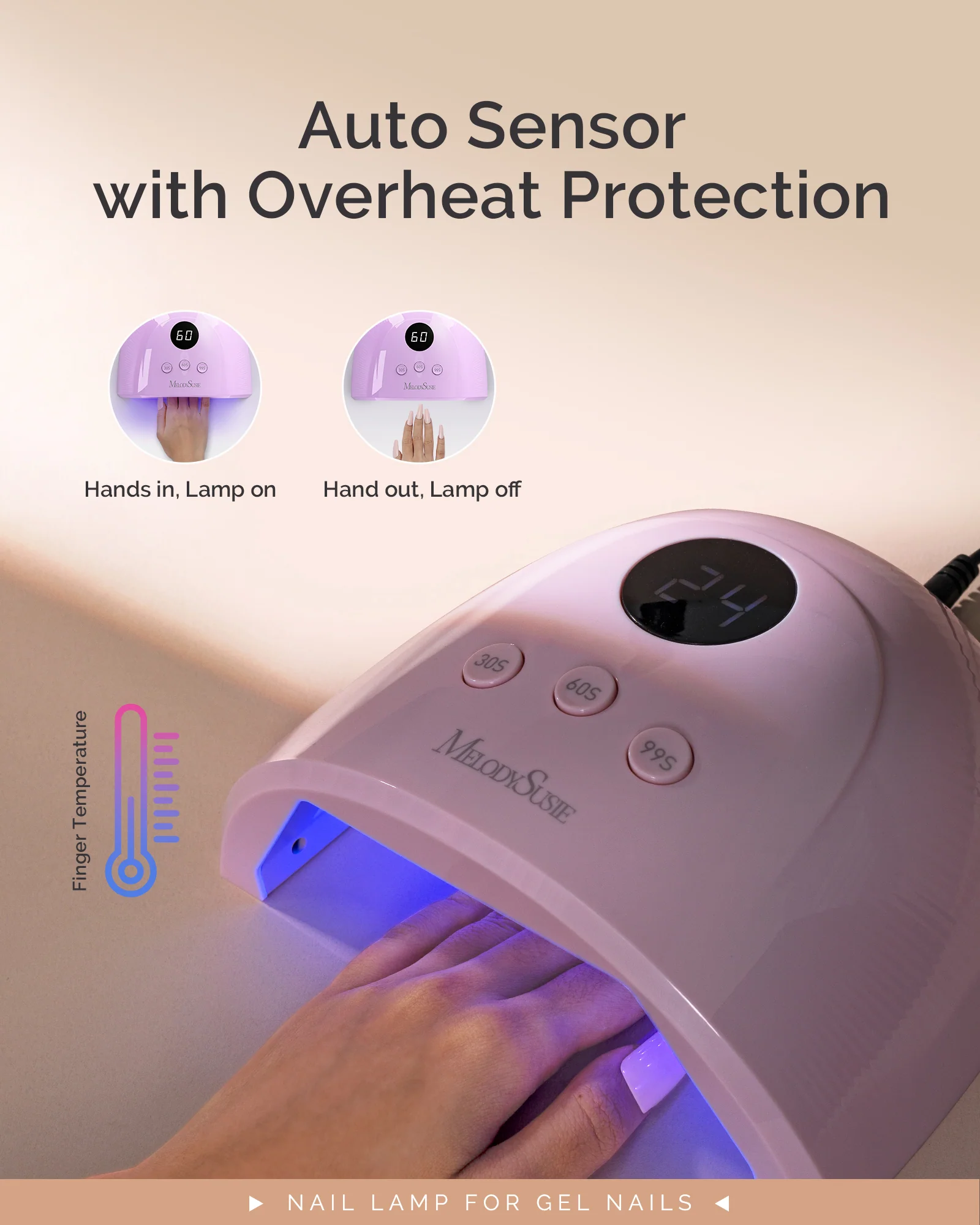 P-PLUS30F Plus30F UV/LED 美甲灯 紫色，36W