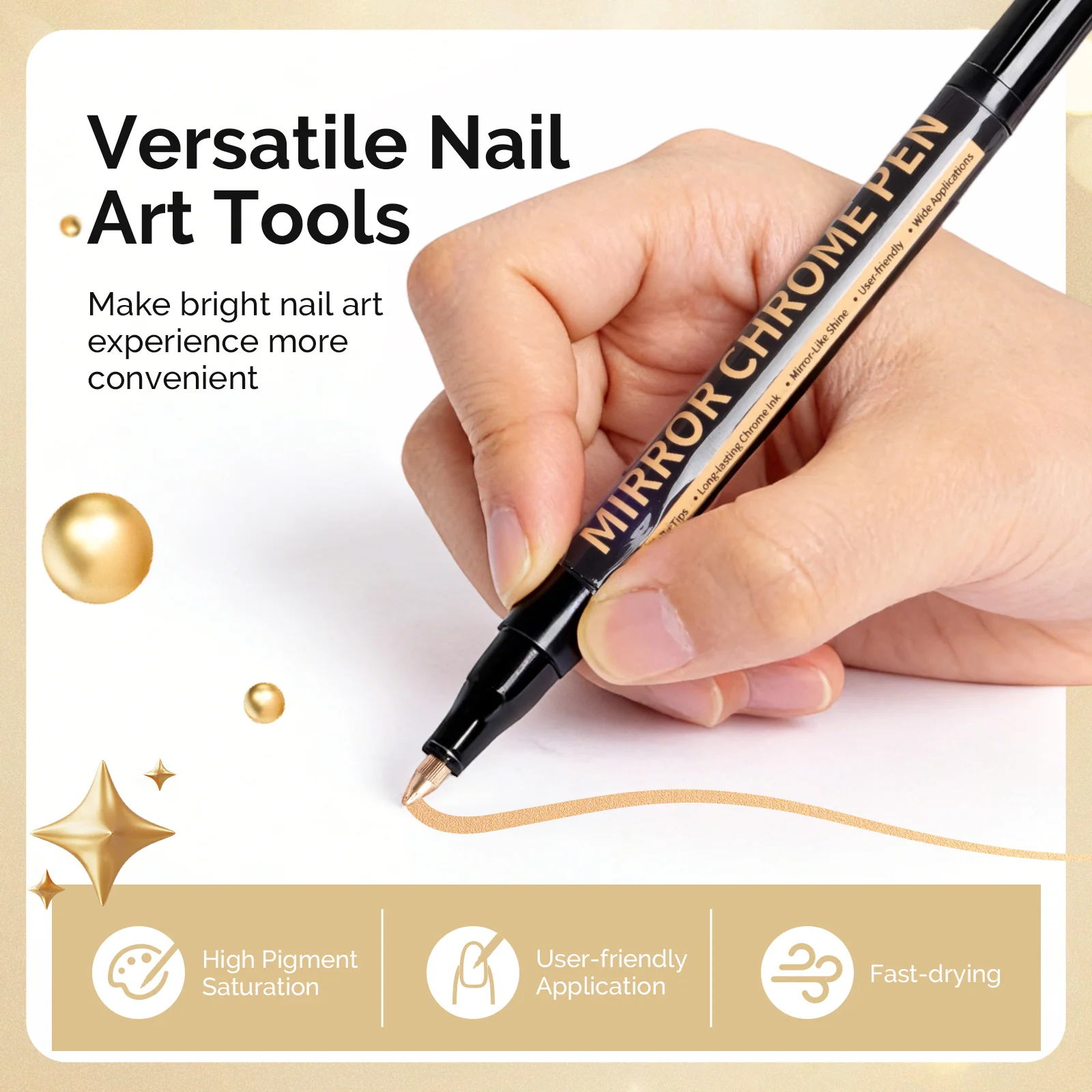 Nail Art Pens Set in 12 Colors with 0.7mm Tips