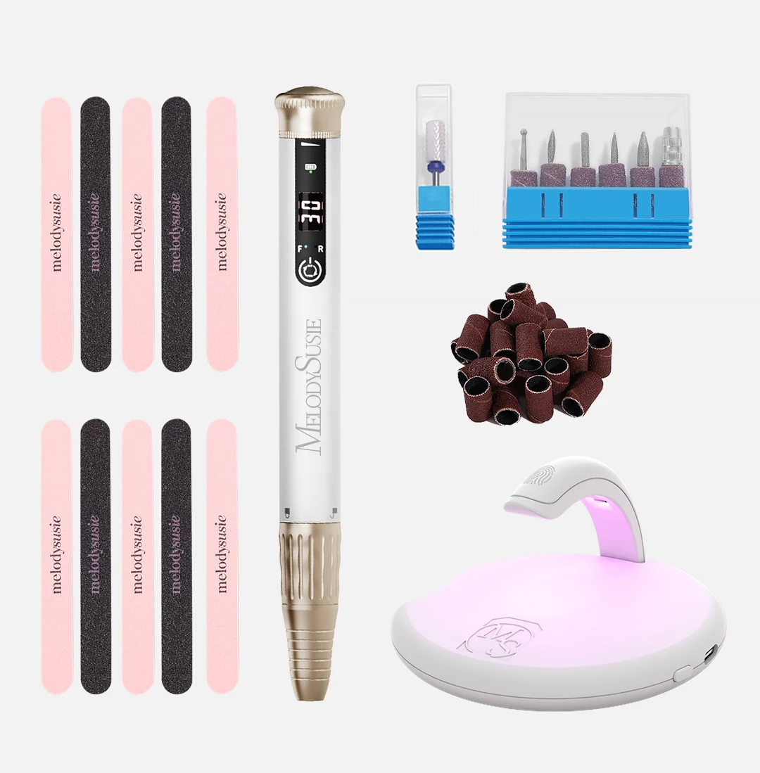 SP1(SM220E) Pen-Shaped Rechargeable Nail Drill 30,000RPM - Dust-Free Kit