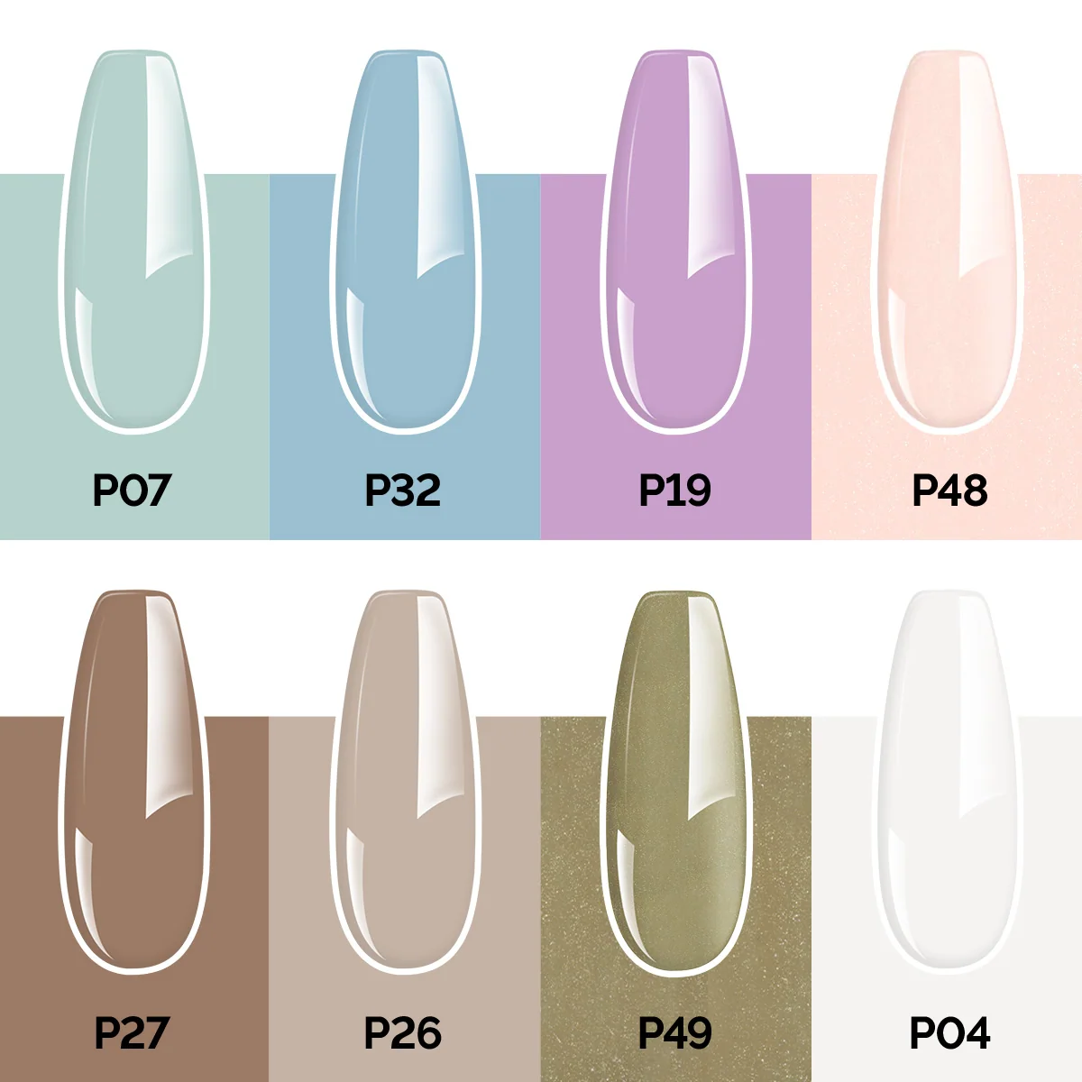 Fleurwee HEMA-Free & HPMA-Free & TPO-Free 植物花卉小径凝胶指甲油礼盒 - 8 色