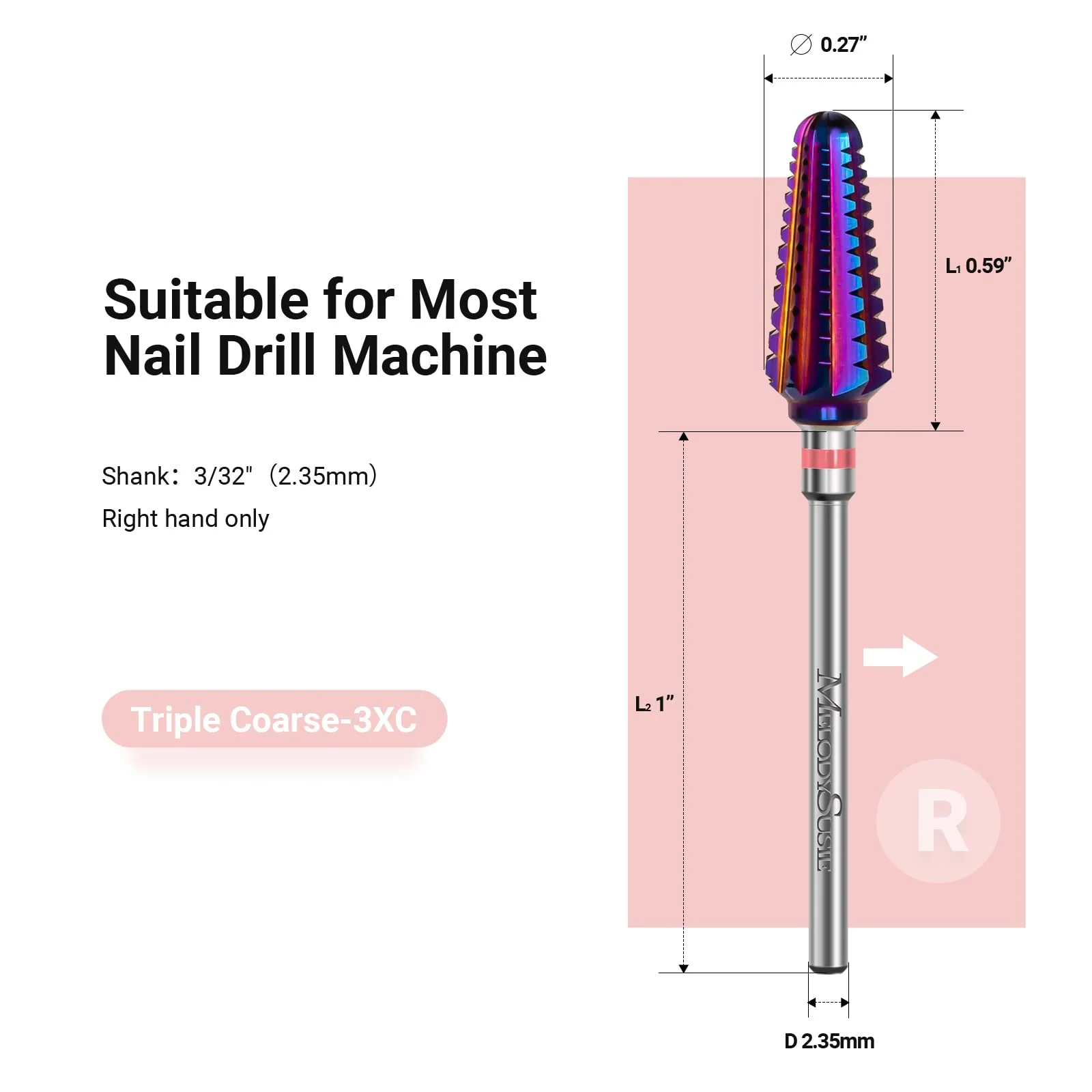 Tornado Tungsten Carbide Nail Drill Bits