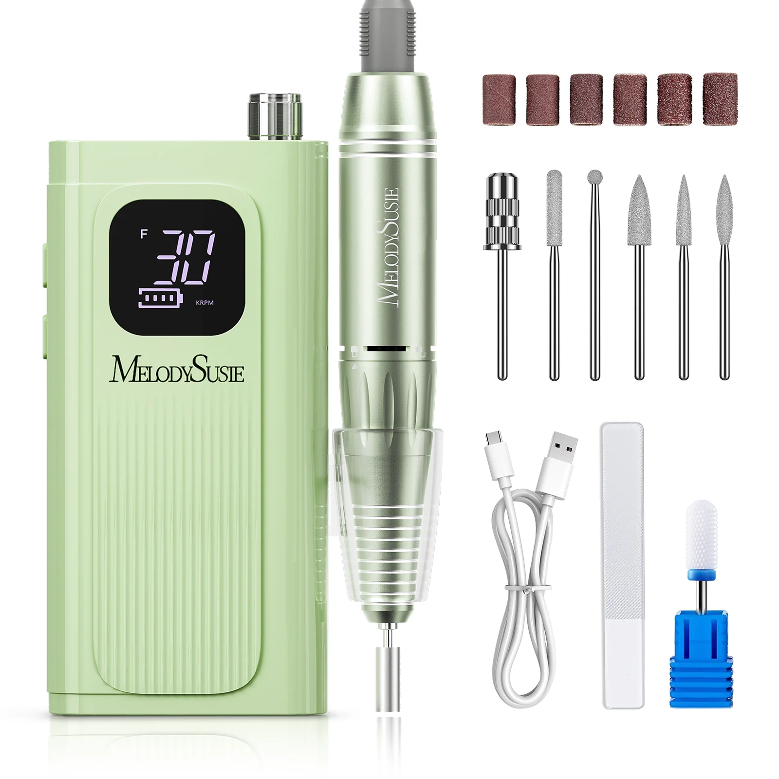 SC300E Clip-On Rechargeable Nail Drill 30,000RPM