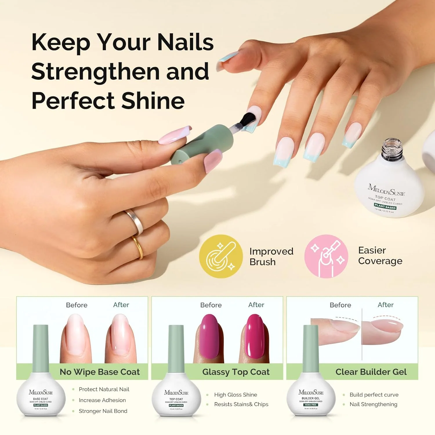 Gel Nail Polish Kit with UV Nail Lamp for Salon-Style Nails at Home