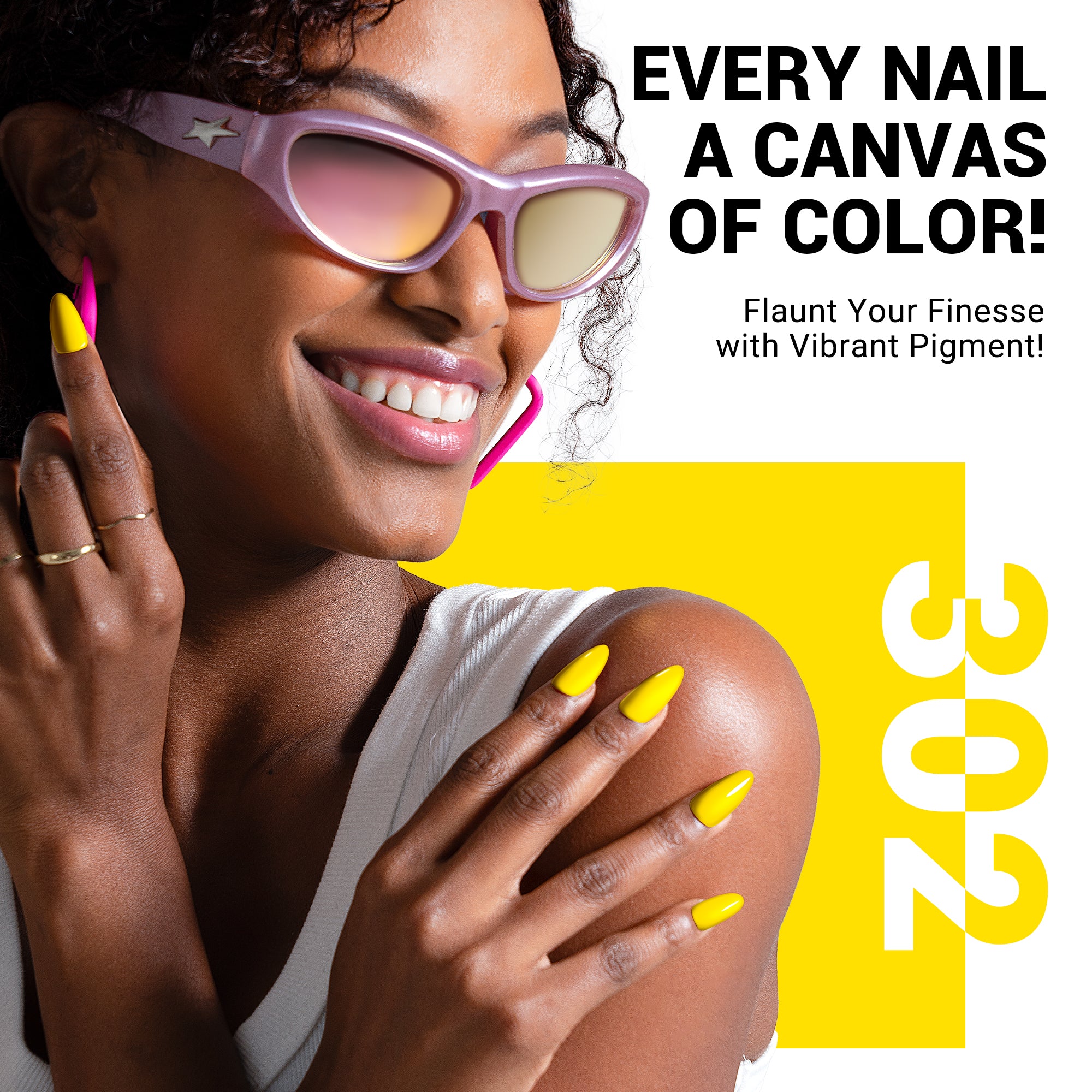 302 Almond Yellow - TPO-Free Thick Gel Nail Polish(15ml)