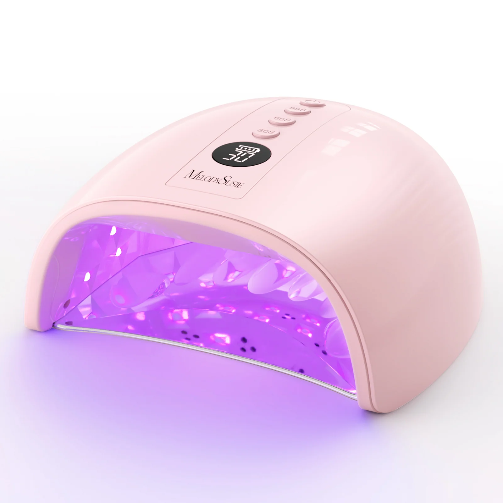 New Upgraded P-PLUS30GT Rechargeable Cordless UV/LED Nail Lamp in Pink