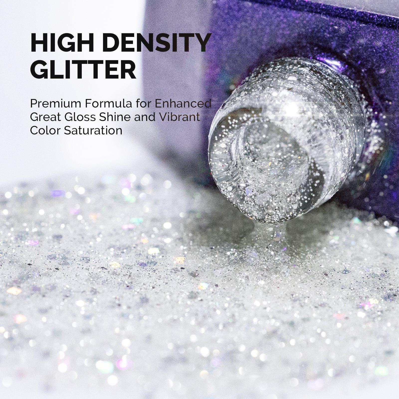 Galaliver 闪粉甲油胶 15ml - X09 Colorful Silver