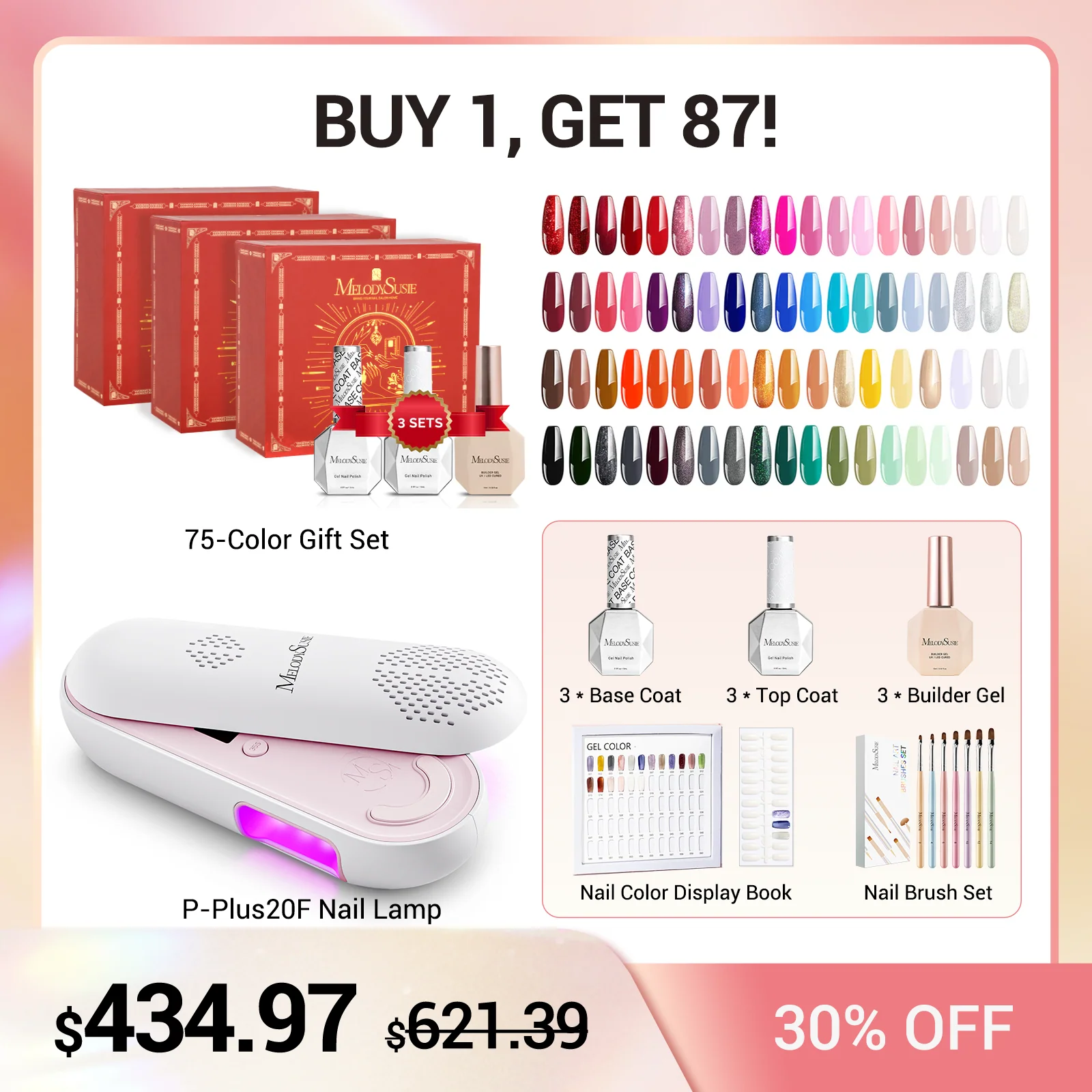 P-Plus20F Innovative UV Protection Rechargeable UV/LED Nail Lamp