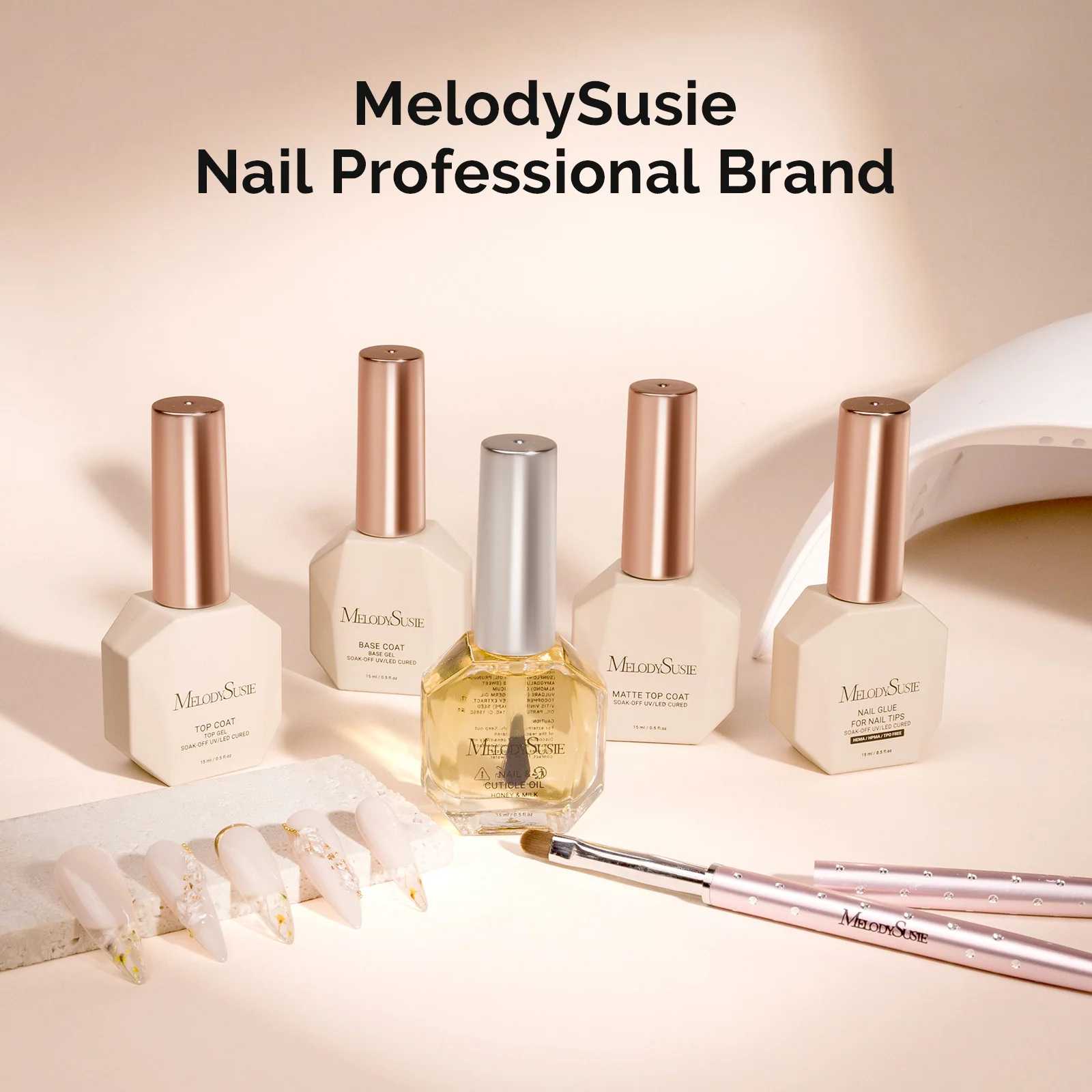 Nail Art Student Training Kit 2 with Gel Essentials and Liner Brushes
