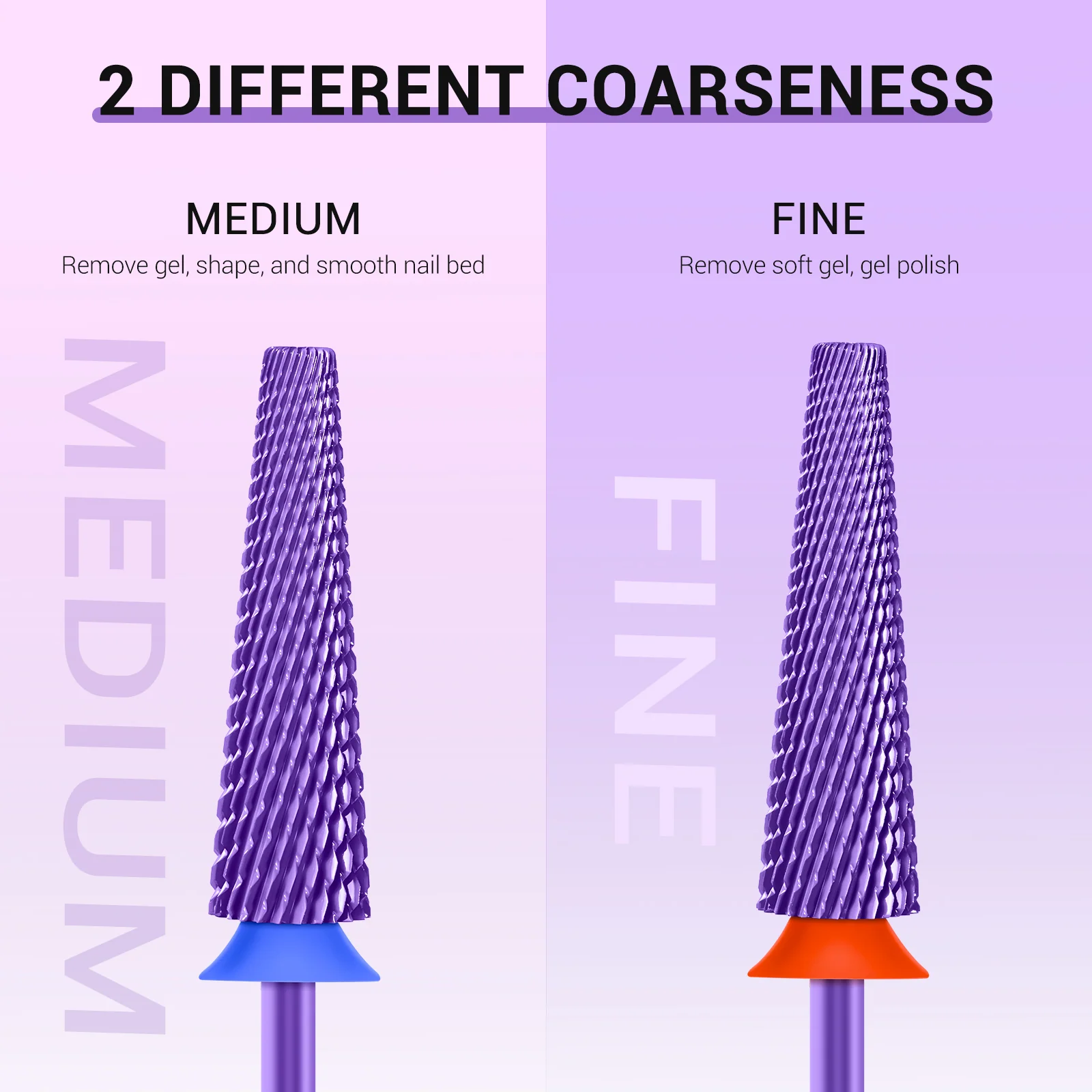 Super Long 5 in 1 Tungsten Carbide Nail Drill Bit for Thick Acrylic Removal