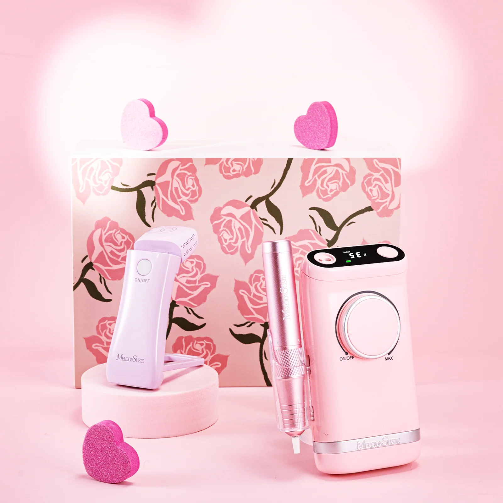 Valentine's Day SM320G Nail Tool Gift Box with Drill and Lamp