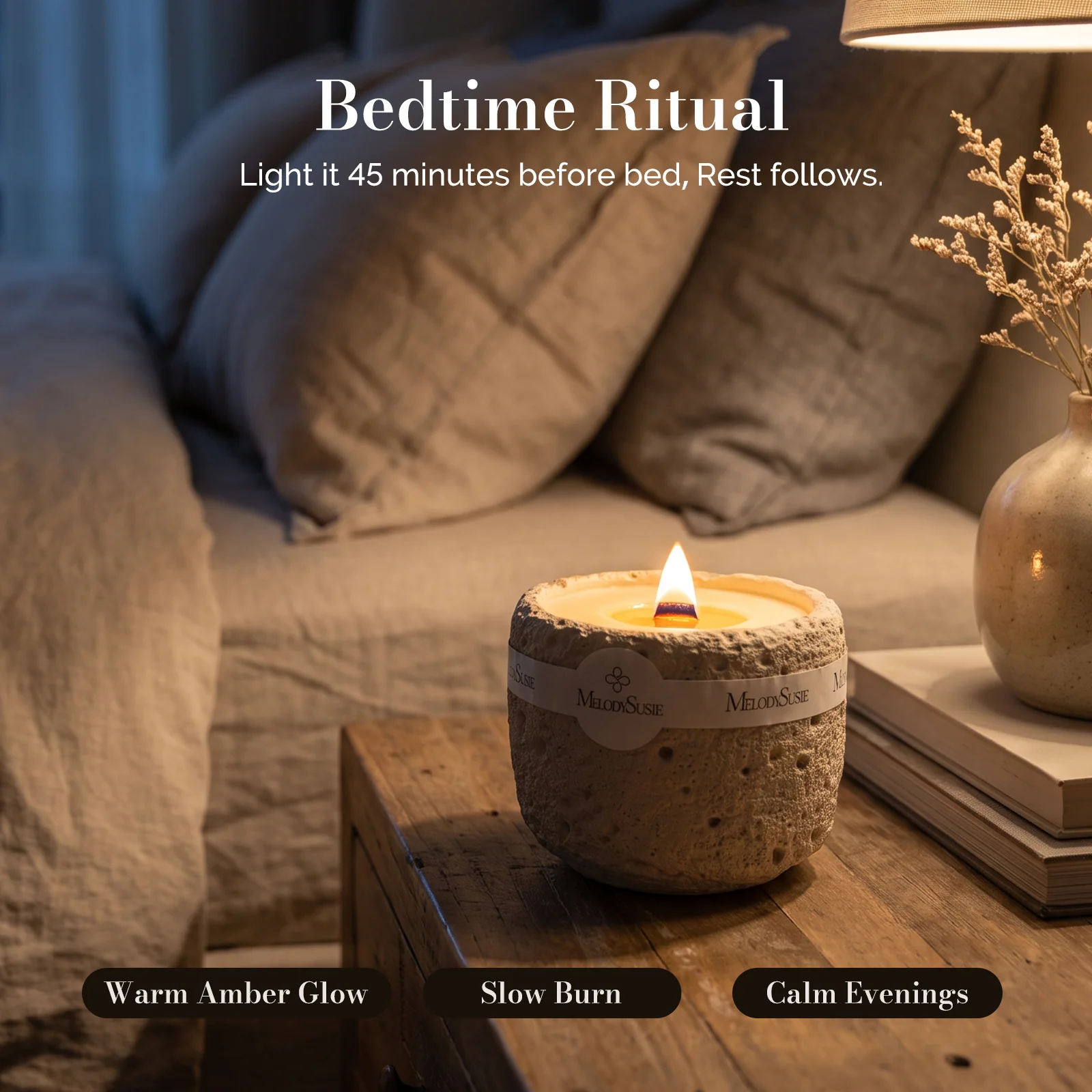 New Scented Candle Gift Set with Crystal Ornament