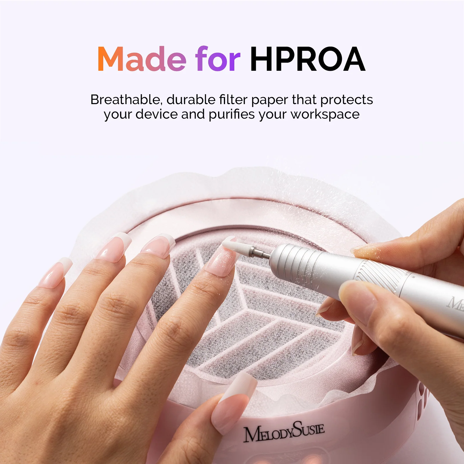 120Pcs Disposable Filter Papers for HProA Nail Dust Collector