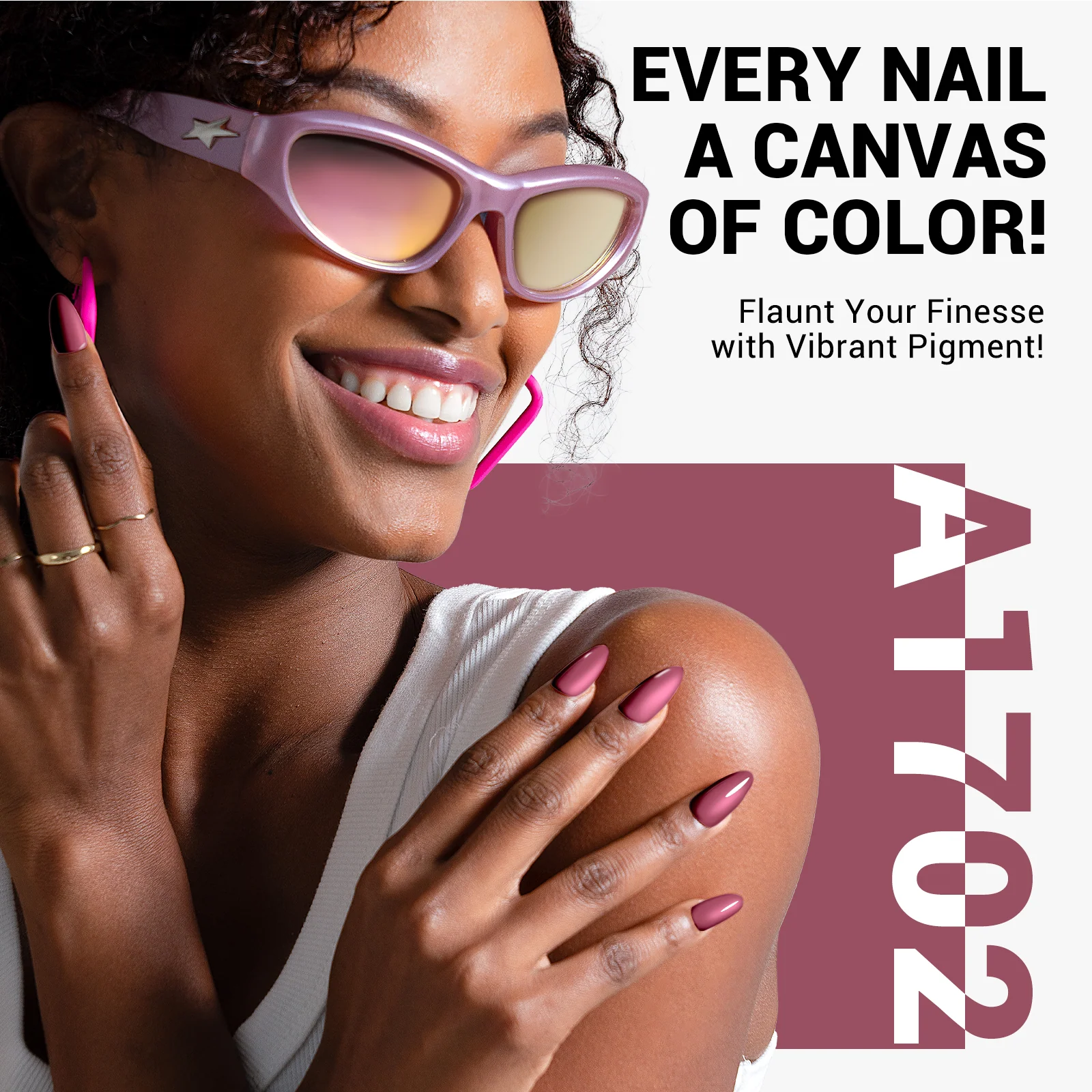 A1702 Gray Purple - TPO-Free Thick Gel Nail Polish(15ml)